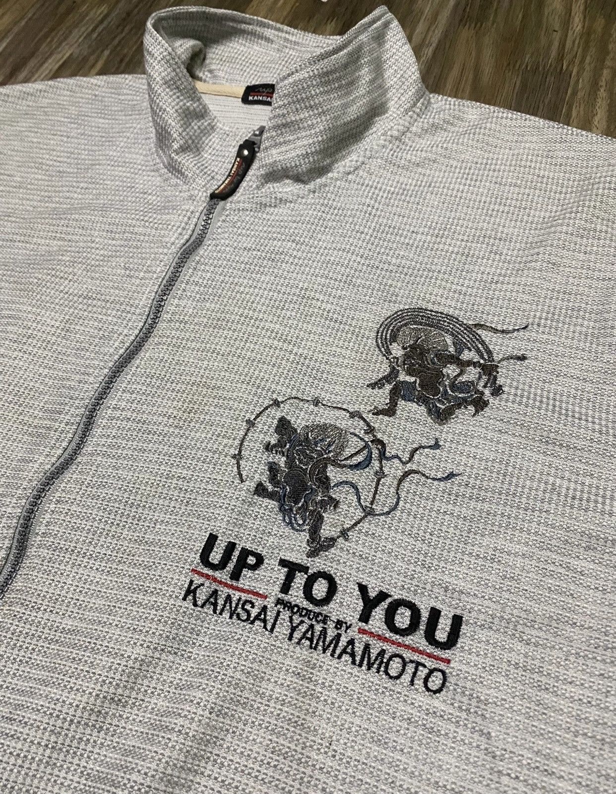 Japanese Brand × Kansai Yamamoto × Vintage Offer‼️Vintage Kansai Yamamoto Embroid Raijin&Fujin Size US L / EU 52-54 / 3 - 4 Thumbnail