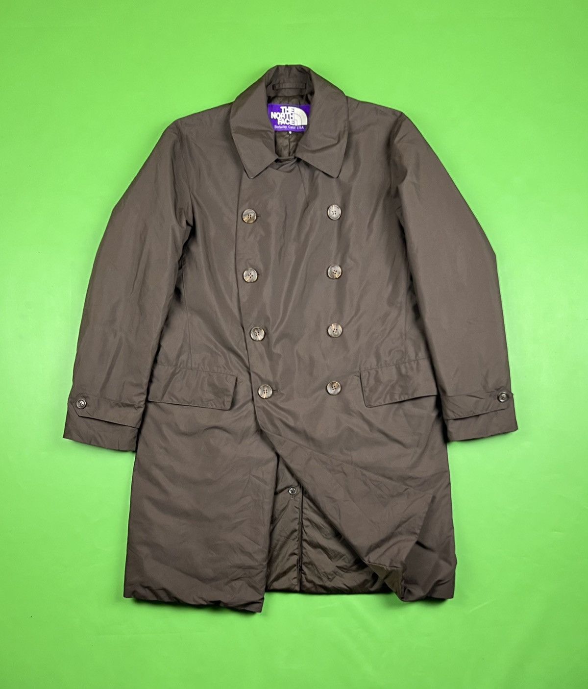 image of Nanamica x The North Face Purple Label Thermolite Trench Coat Jacket in Brown, Men's (Size Small)