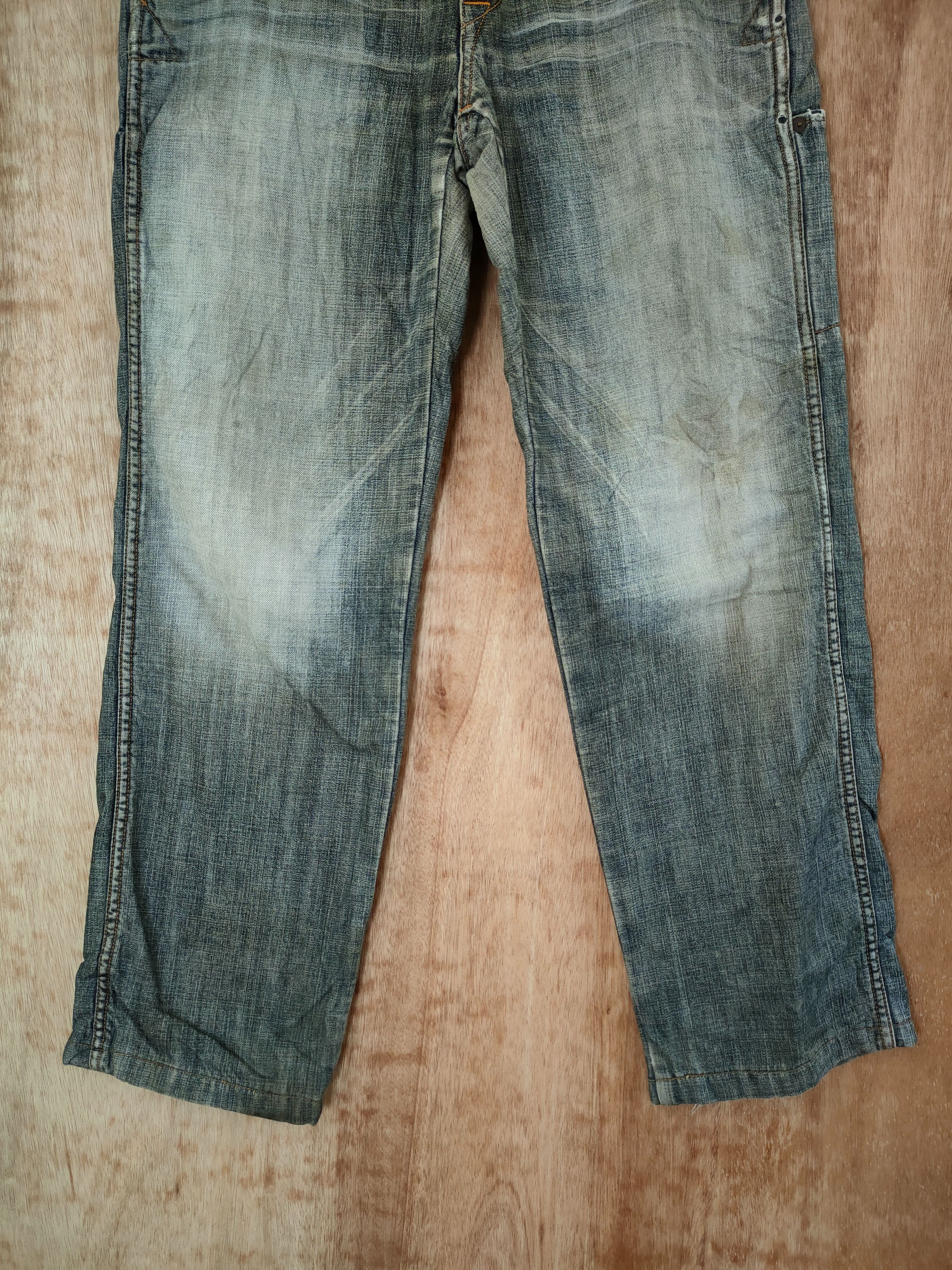 Japanese Brand Bartack work faded distressed vintage japan denim #46-646 Size US 30 / EU 46 - 2 Thumbnail