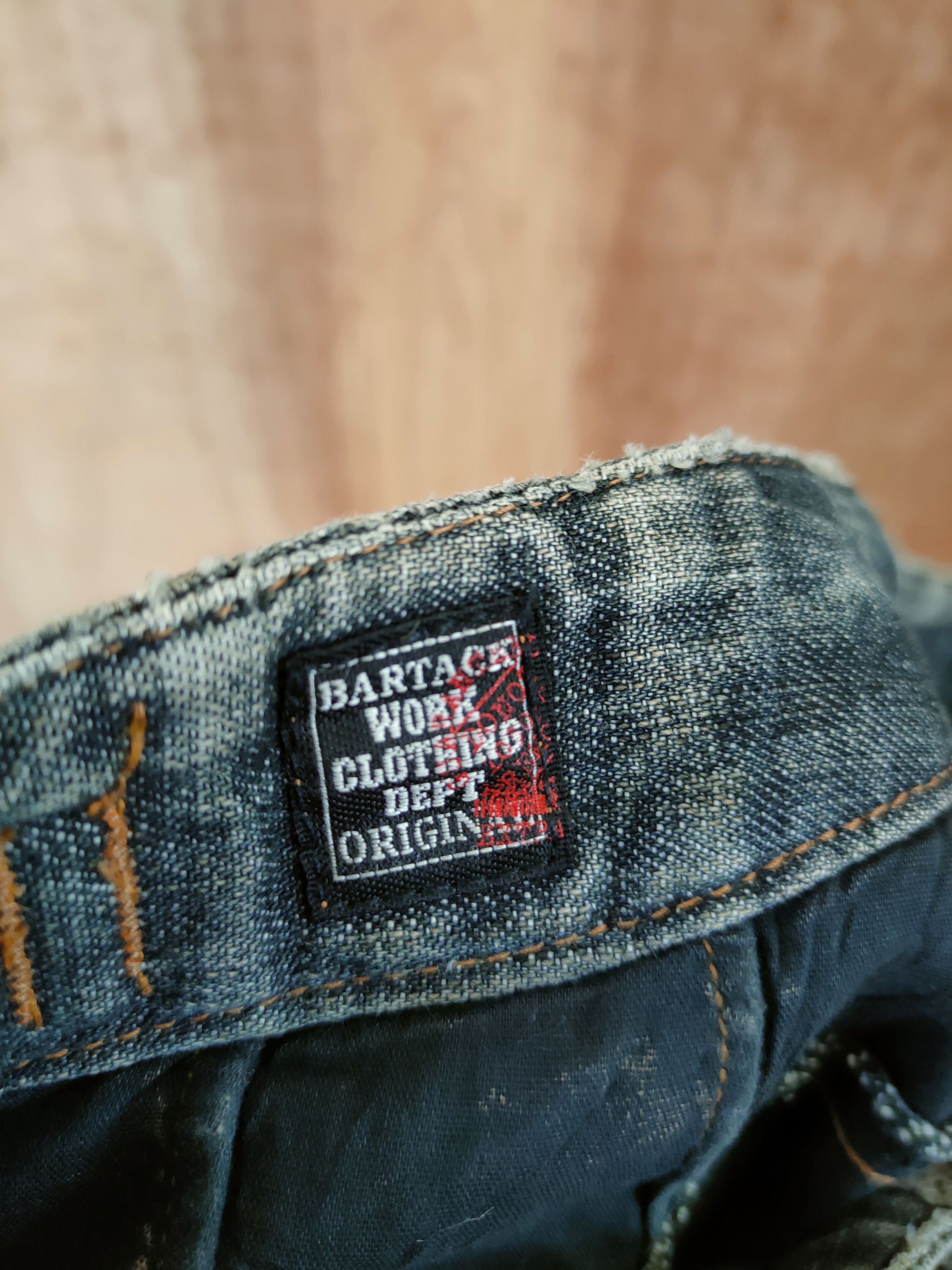 Japanese Brand Bartack work faded distressed vintage japan denim #46-646 Size US 30 / EU 46 - 11 Thumbnail