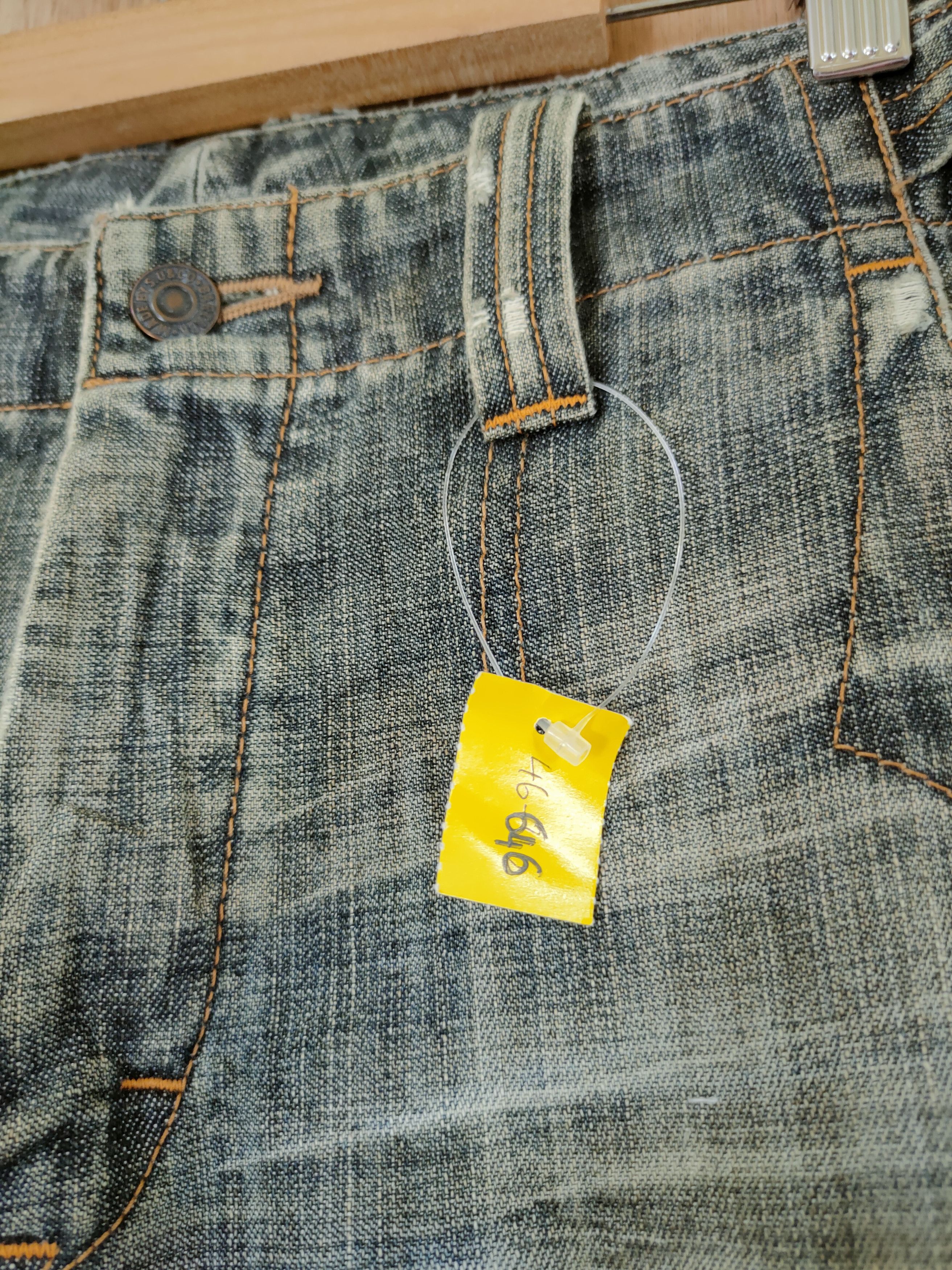 Japanese Brand Bartack work faded distressed vintage japan denim #46-646 Size US 30 / EU 46 - 4 Thumbnail
