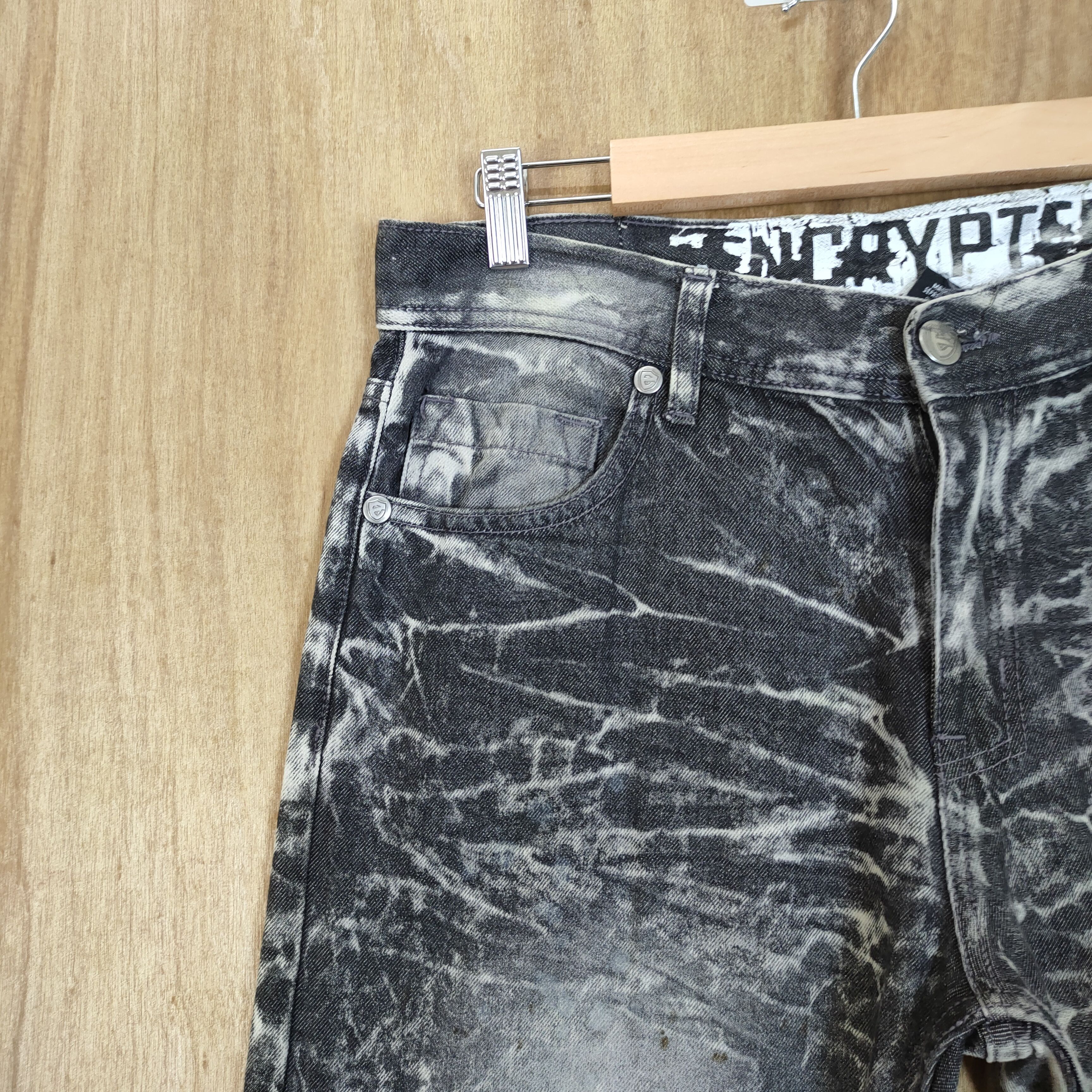Japanese Brand ENCRYPTED FADED TYE DYE JEANS DENIM PANTS Size US 34 / EU 50 - 8 Thumbnail