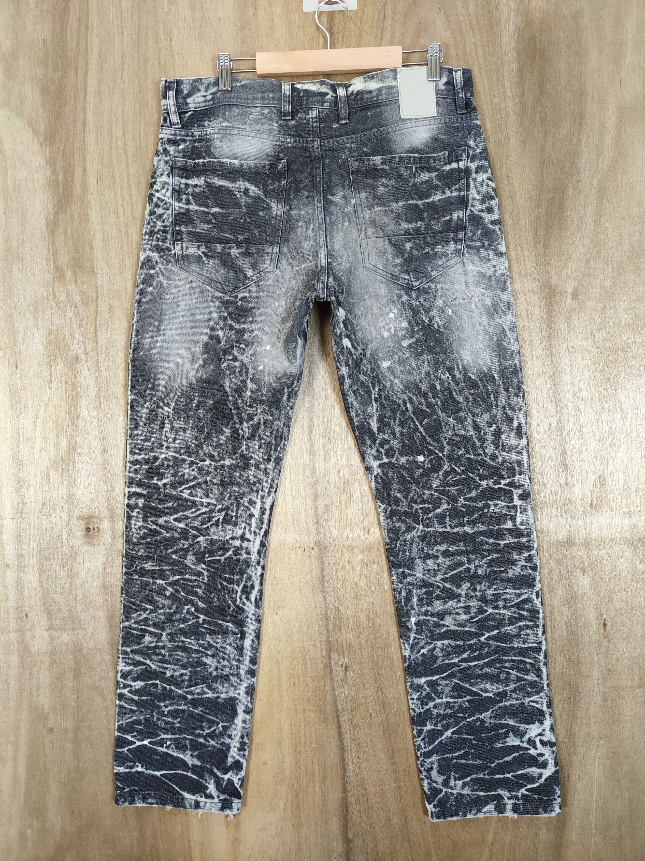 Japanese Brand ENCRYPTED FADED TYE DYE JEANS DENIM PANTS Size US 34 / EU 50 - 4 Thumbnail