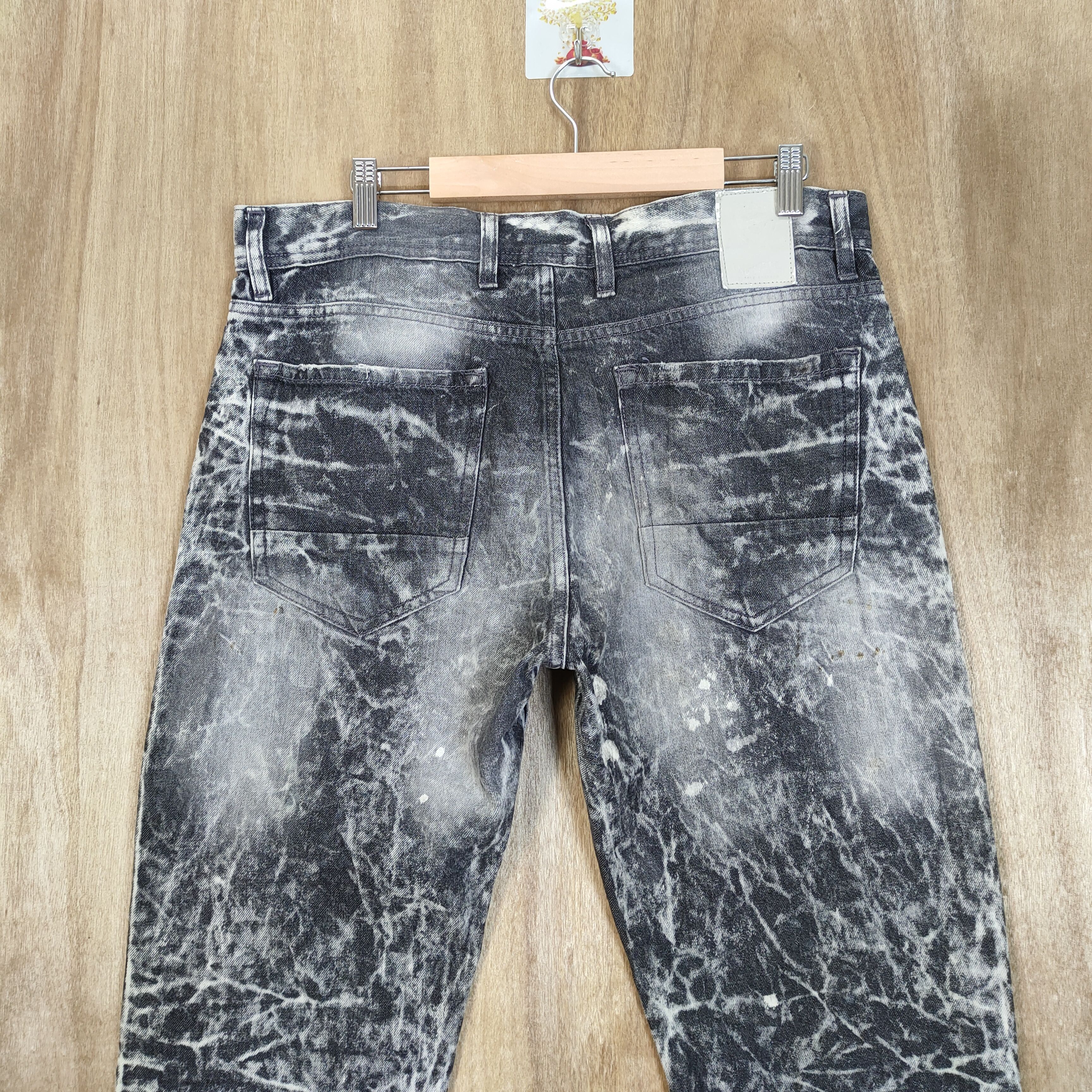 Japanese Brand ENCRYPTED FADED TYE DYE JEANS DENIM PANTS Size US 34 / EU 50 - 5 Thumbnail