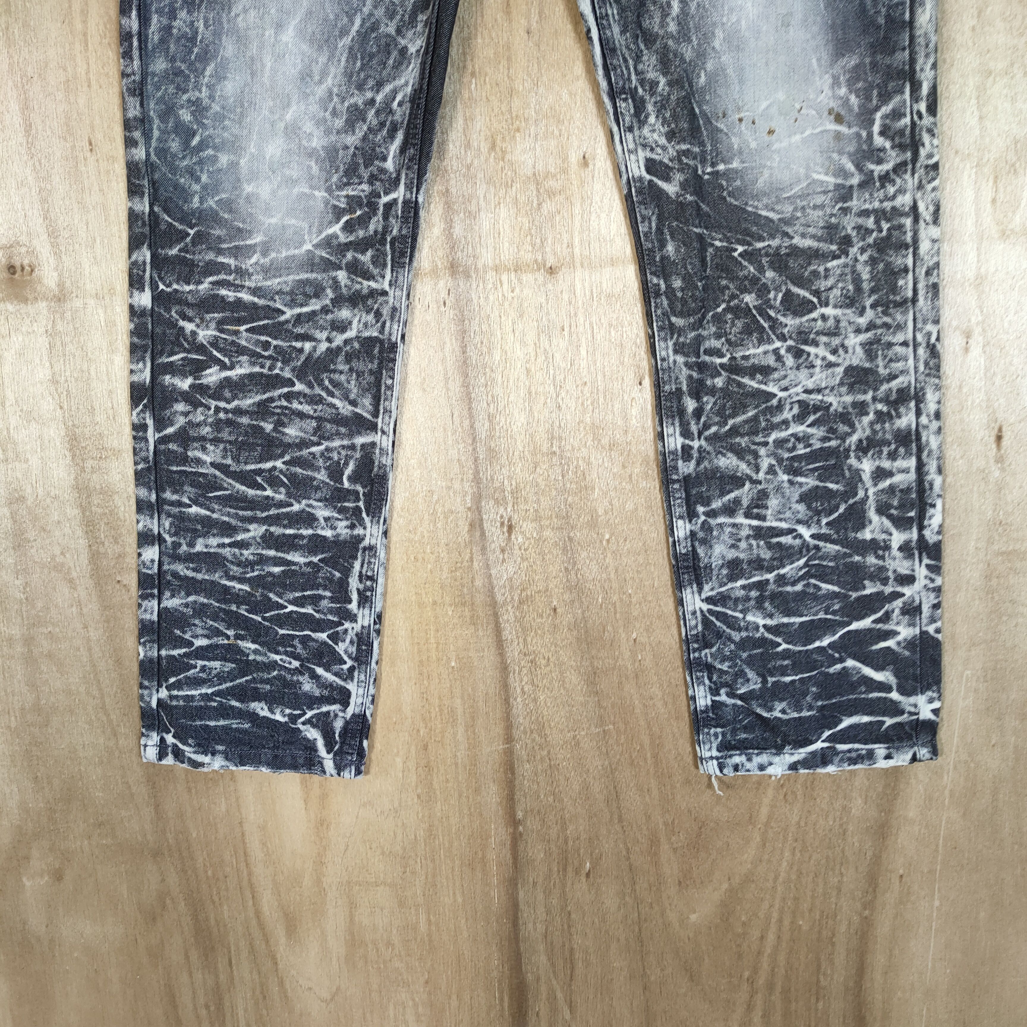 Japanese Brand ENCRYPTED FADED TYE DYE JEANS DENIM PANTS Size US 34 / EU 50 - 3 Thumbnail