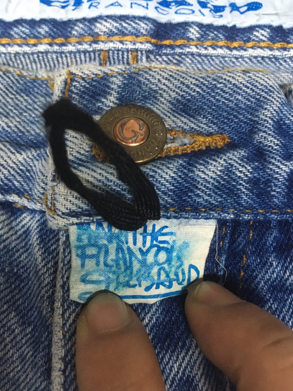 Marithe + Francois Girbaud × Vintage Vintage marithe Francois girbaud colection blue wash denim Size US 30 / EU 46 - 10 Thumbnail