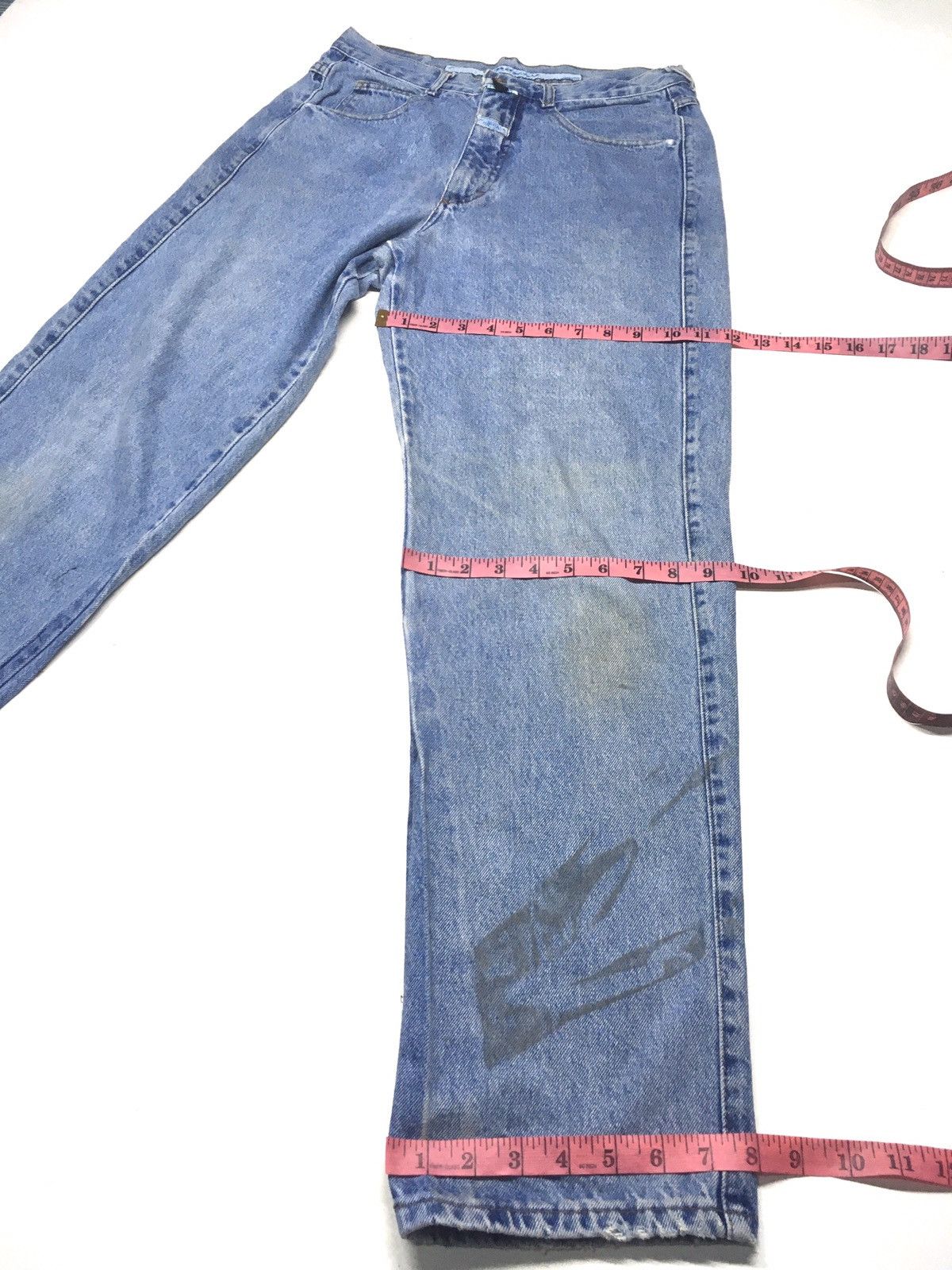Marithe + Francois Girbaud × Vintage Vintage marithe Francois girbaud colection blue wash denim Size US 30 / EU 46 - 4 Thumbnail