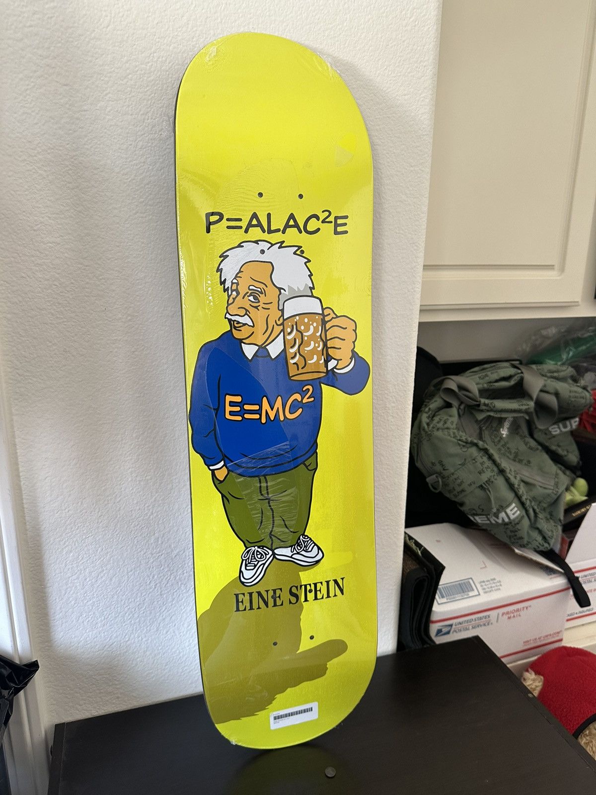 image of Palace Eine Stein Skate Deck in Green, Men's