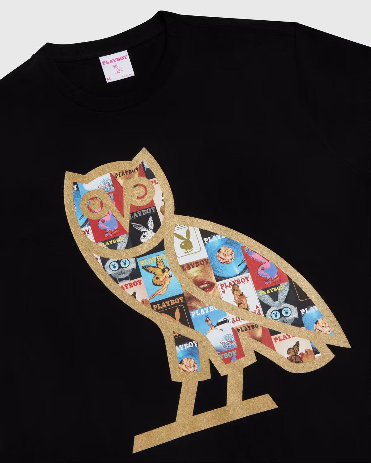 Drake × October's Very Own × Playboy RARE OVO x PLAYBOY MAGAZINE T-SHIRT TEE BRAND NEW with tags Size US M / EU 48-50 / 2 - 10 Thumbnail