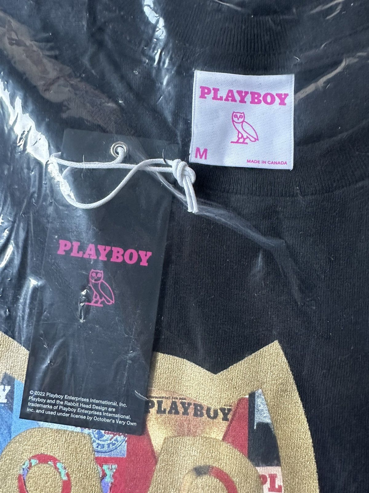 Drake × October's Very Own × Playboy RARE OVO x PLAYBOY MAGAZINE T-SHIRT TEE BRAND NEW with tags Size US M / EU 48-50 / 2 - 6 Thumbnail