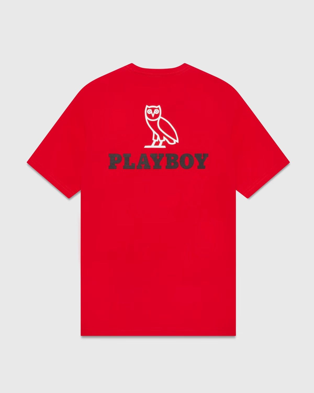 Drake × October's Very Own × Playboy *RARE* OVO x PLAYBOY MAGAZINE T-SHIRT RED TEE BRAND NEW Size US M / EU 48-50 / 2 - 4 Thumbnail