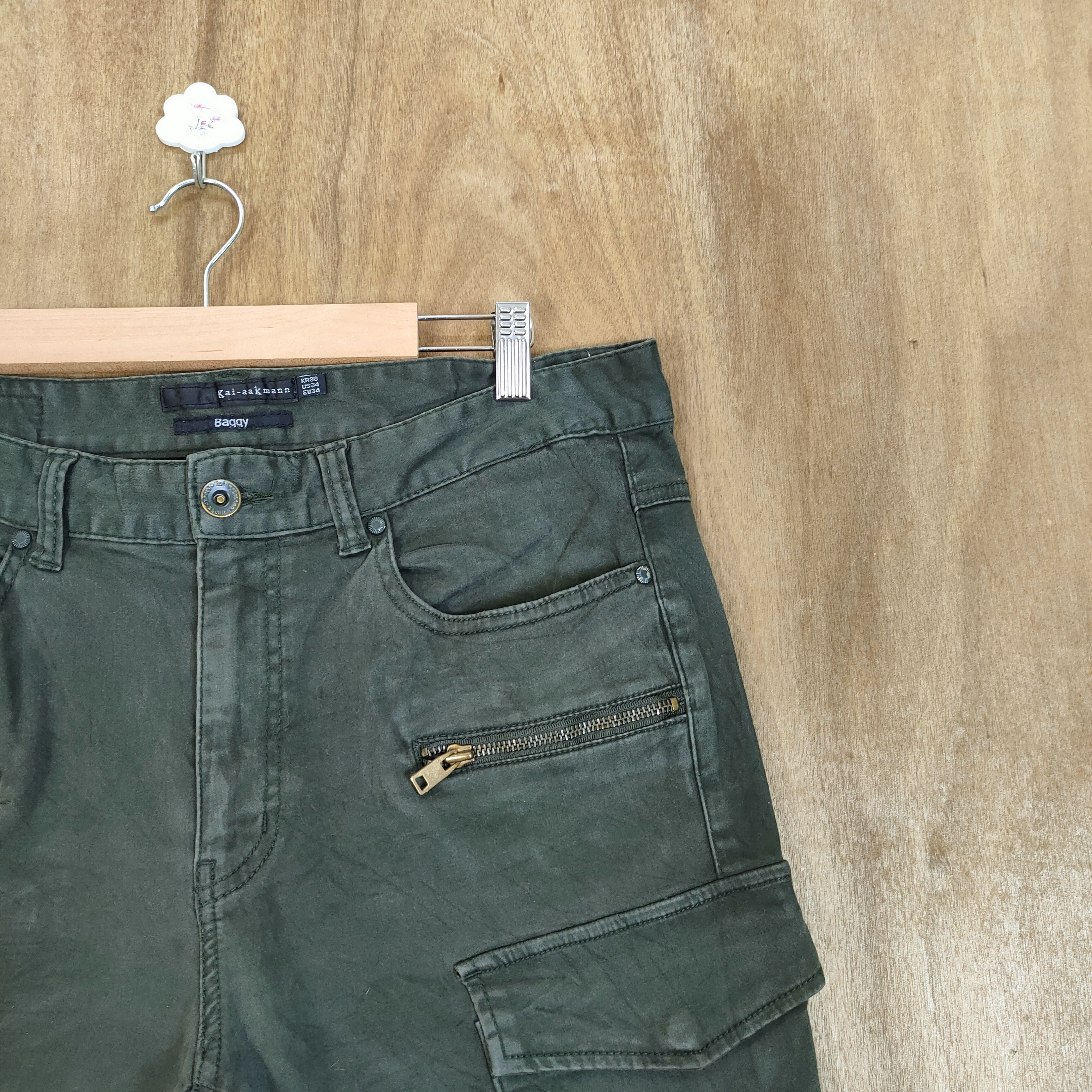 Japanese Brand KAI- AAK MANN STRETCH CARGO PANTS Size US 34 / EU 50 - 5 Thumbnail