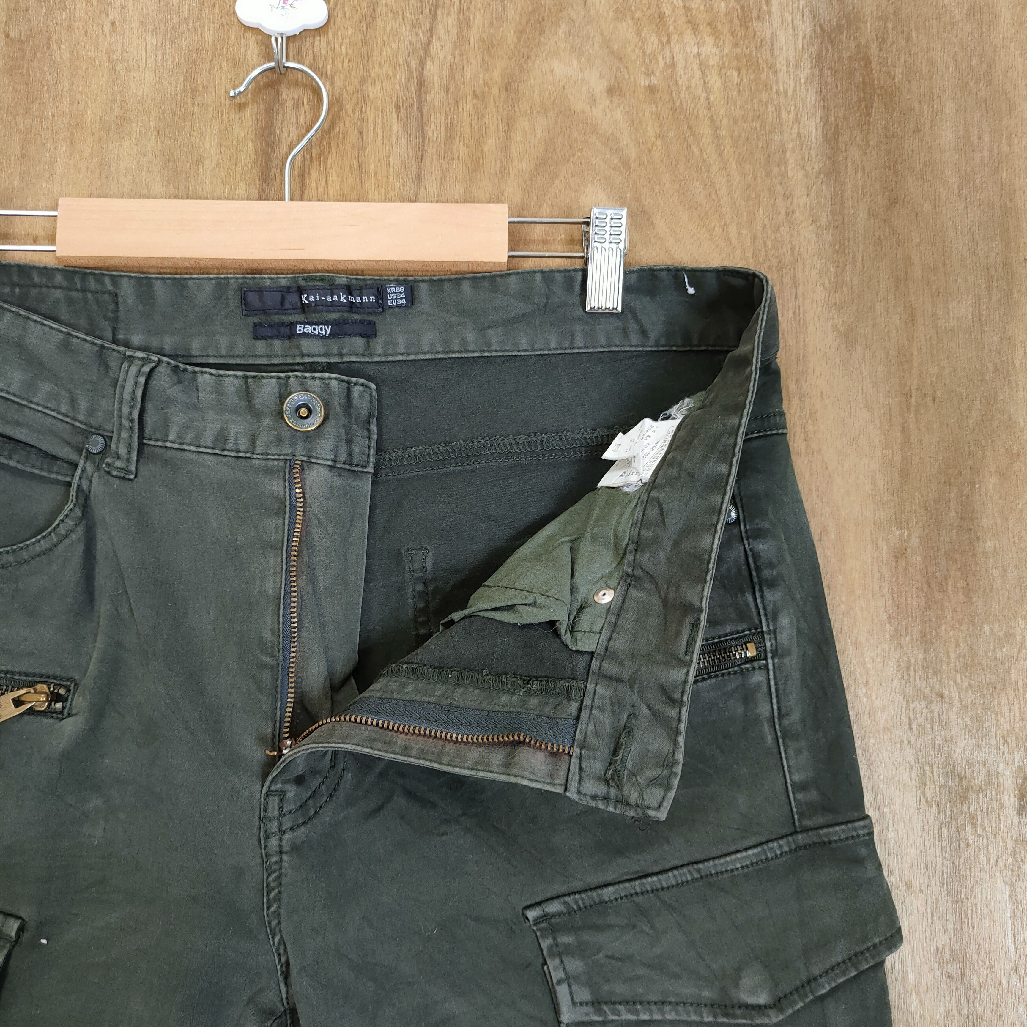 Japanese Brand KAI- AAK MANN STRETCH CARGO PANTS Size US 34 / EU 50 - 12 Thumbnail