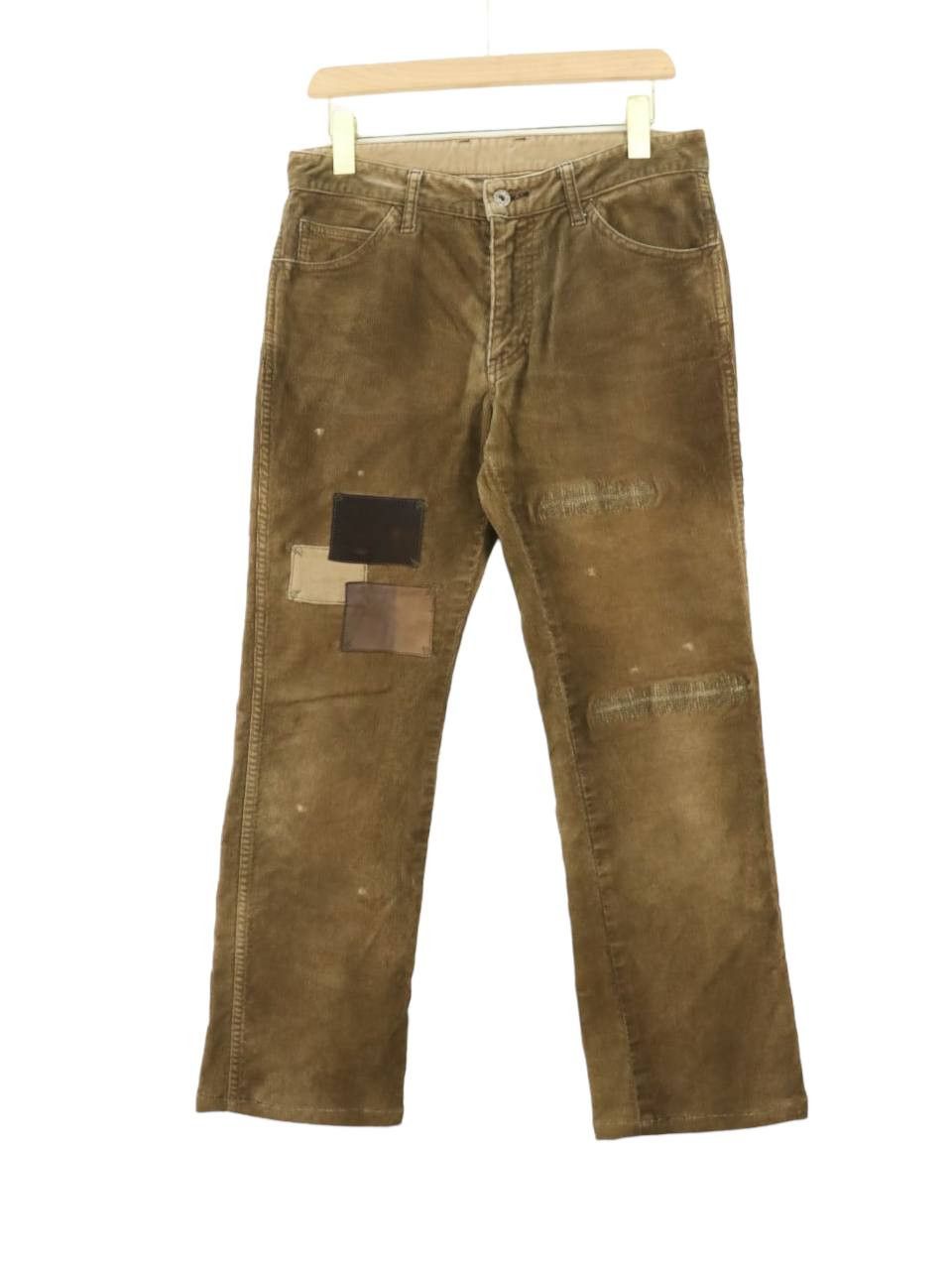 Isamu Katayama Backlash Patchwork Corduroy Distressed Pant
