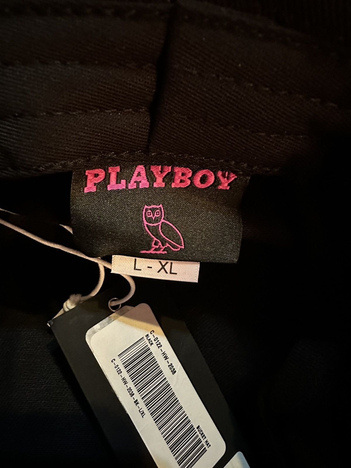Drake × October's Very Own × Playboy *RARE* OVO x PLAYBOY Black Bucket Hat - Size L/XL Size ONE SIZE - 5 Thumbnail