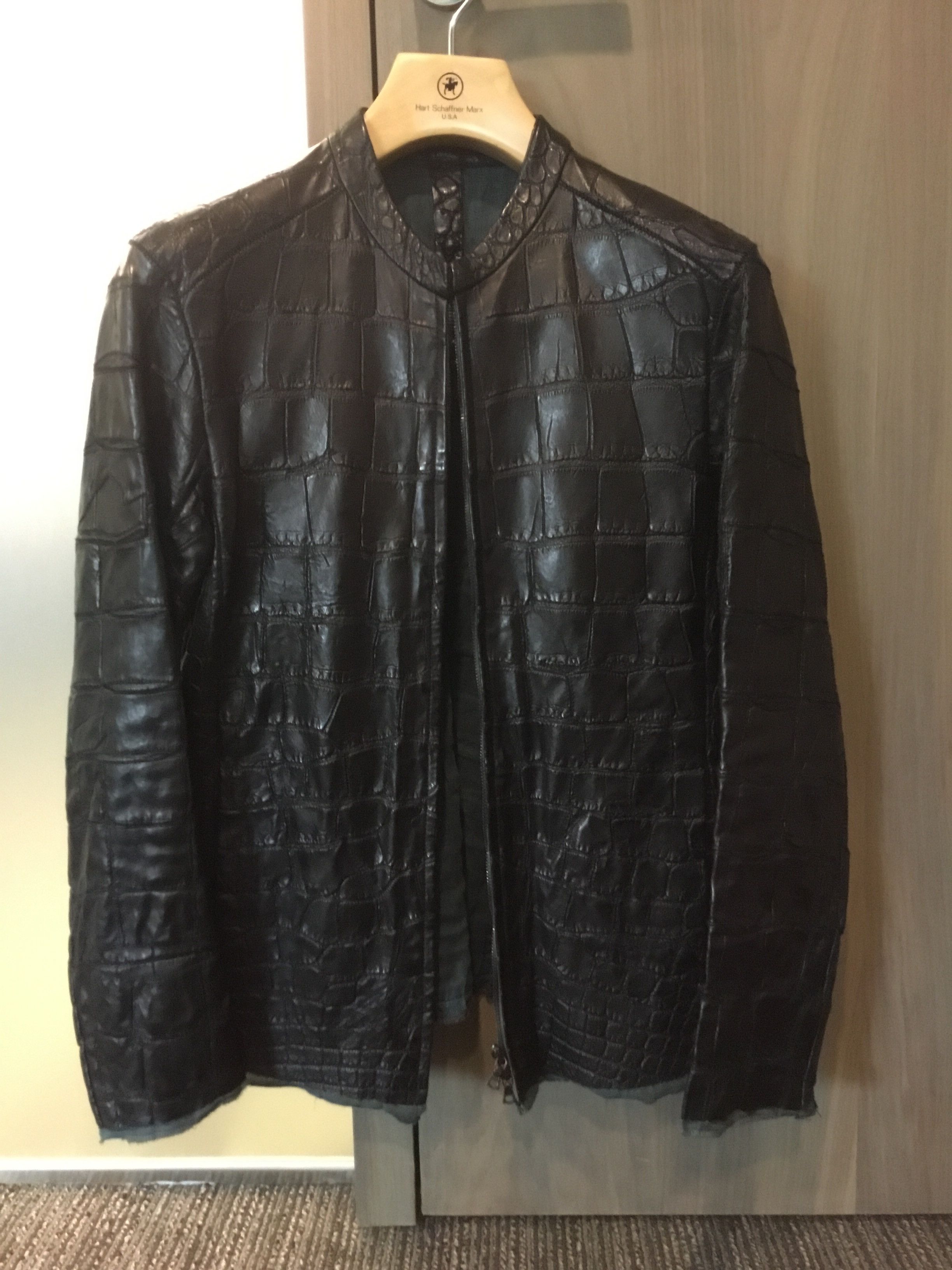 Isaac Sellam Experience Crocodile Leather Jacket Size US M / EU 48-50 / 2 - 1 Thumbnail