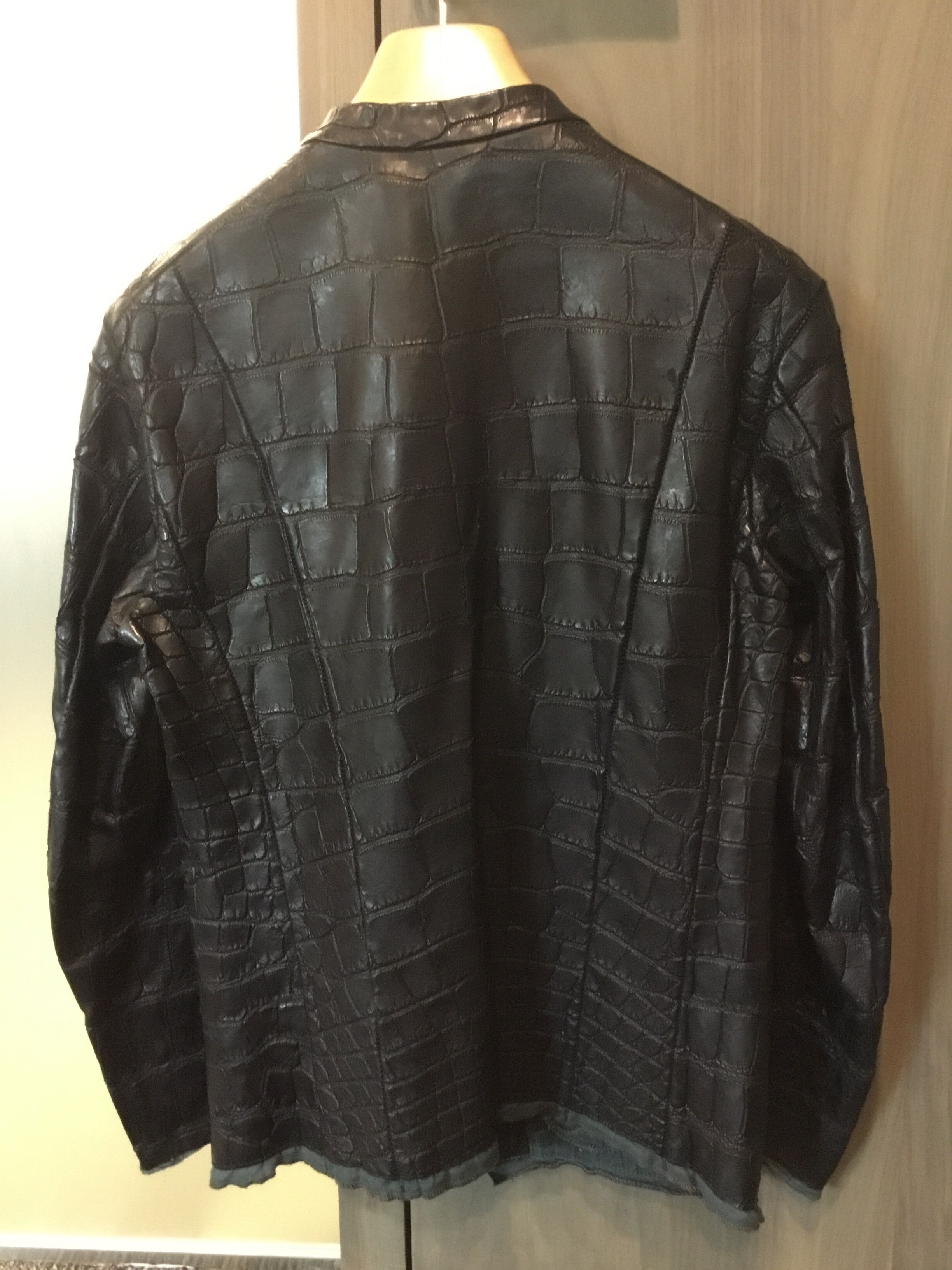 Isaac Sellam Experience Crocodile Leather Jacket Size US M / EU 48-50 / 2 - 2 Thumbnail