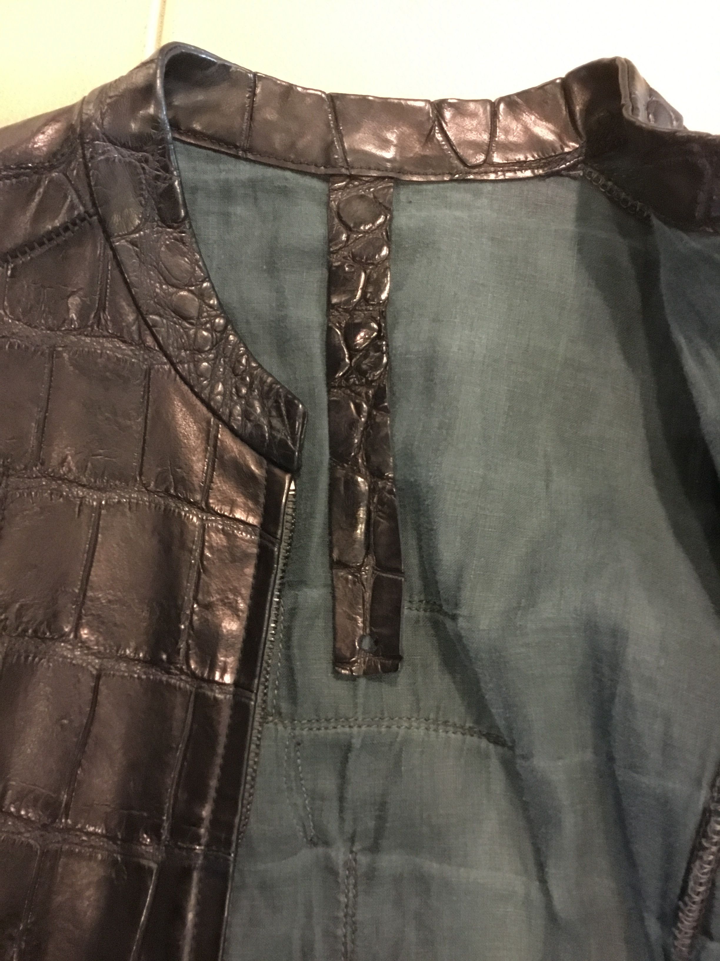 Isaac Sellam Experience Crocodile Leather Jacket Size US M / EU 48-50 / 2 - 3 Thumbnail