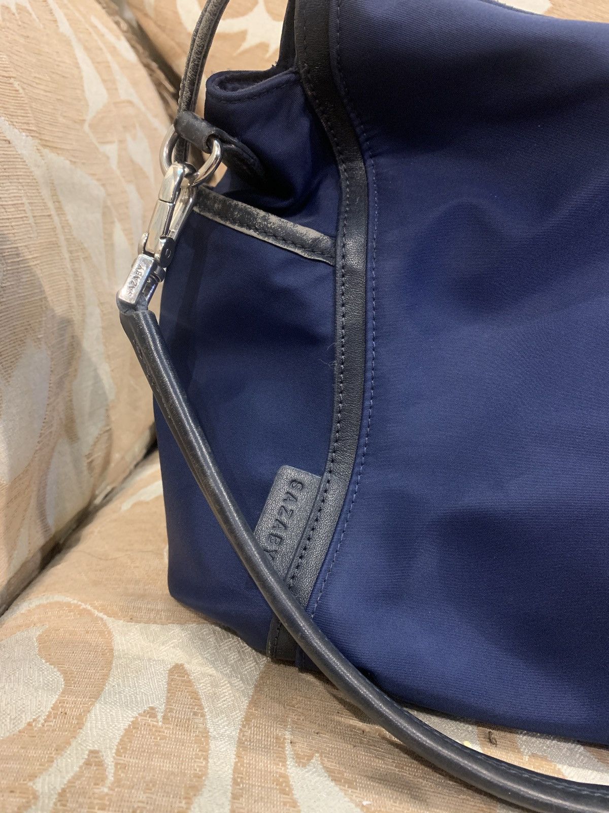 Designer × Japanese Brand Sazaby Japan nylon indigo handbag Size ONE SIZE - 5 Thumbnail
