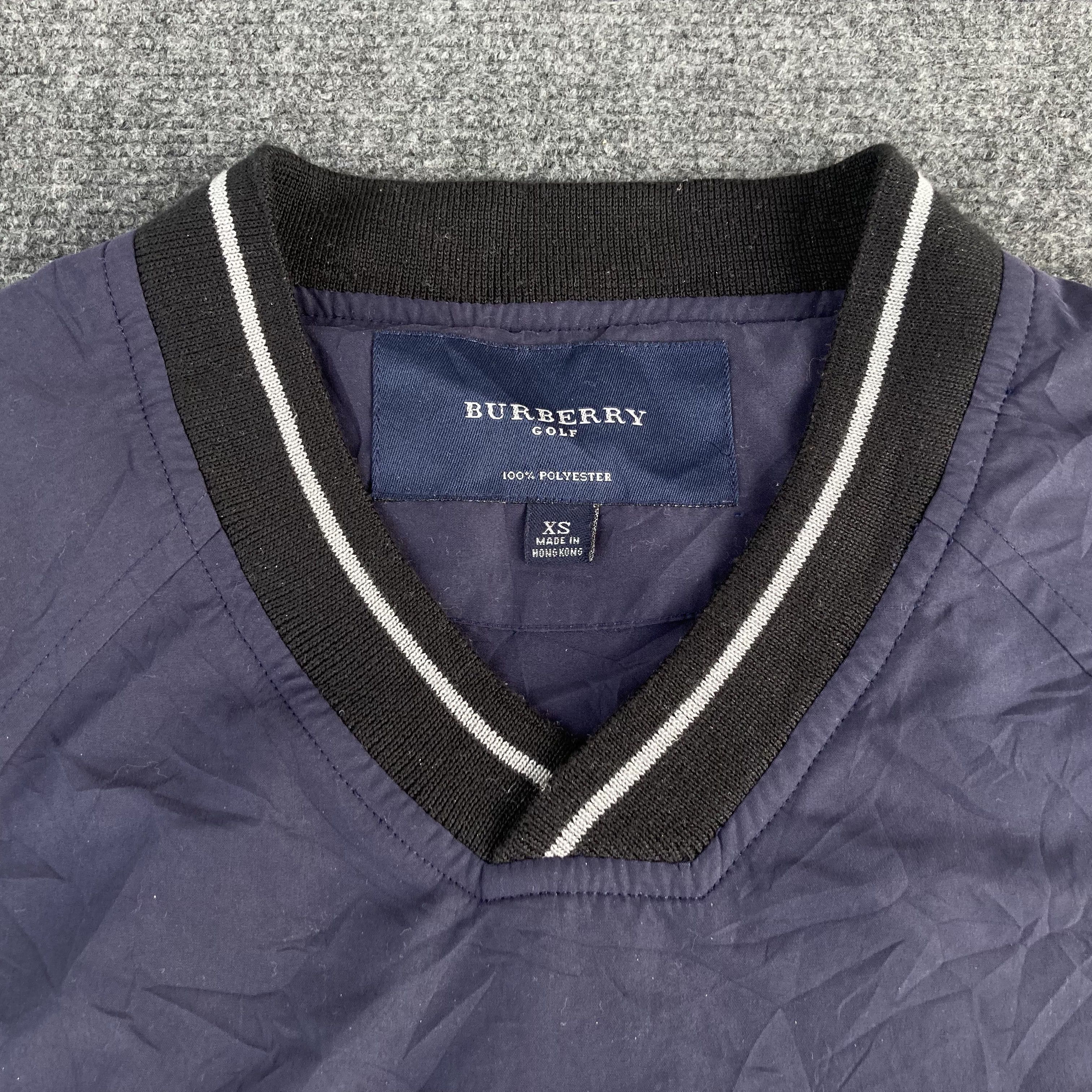 Burberry × Designer Vtg Burberry Golf sweater Blue Sweatshirt Size US XS / EU 42 / 0 - 3 Thumbnail