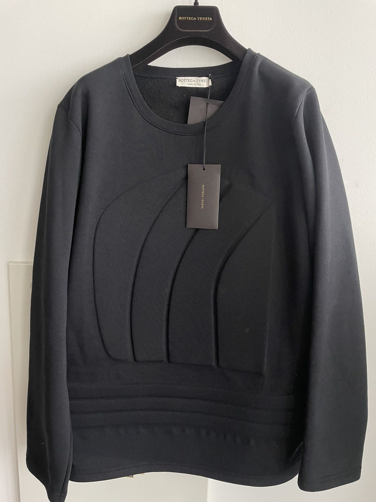 image of Bottega Veneta Super Runway $1,500 Daniel Lee Sweatshirt Crewneck New in Black, Men's (Size XL)