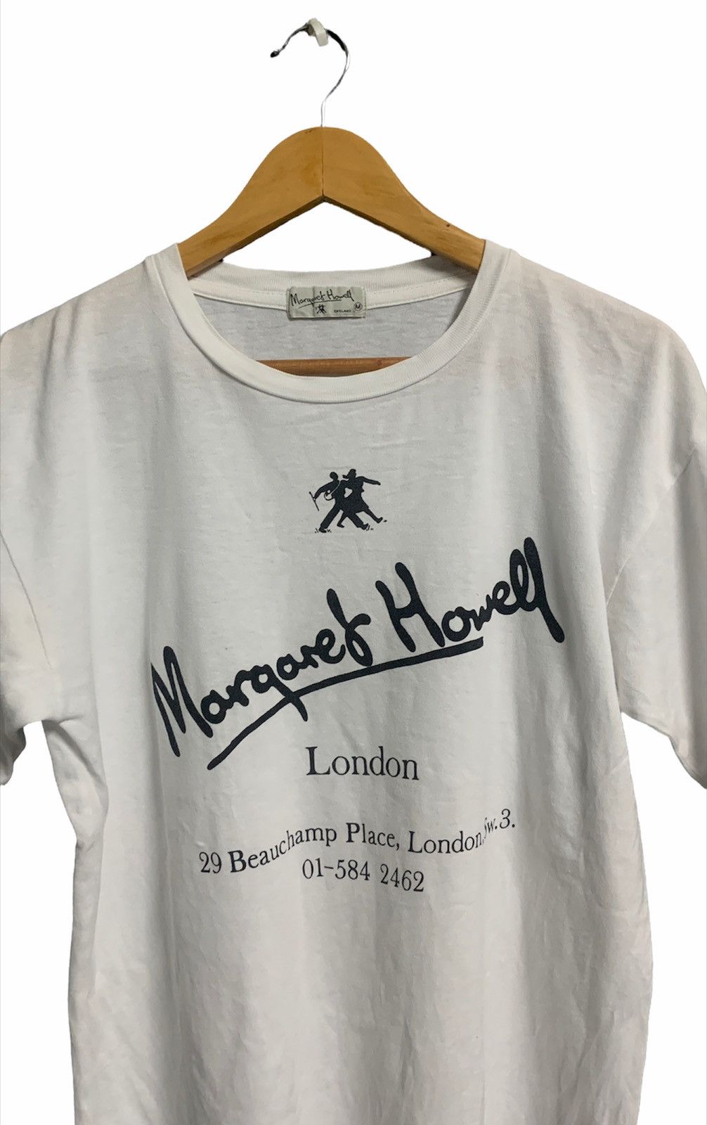 Margaret Howell VINTAGE MARGARET HOWELL ENGLAND BIG LOGO TEE Size US M / EU 48-50 / 2 - 2 Thumbnail