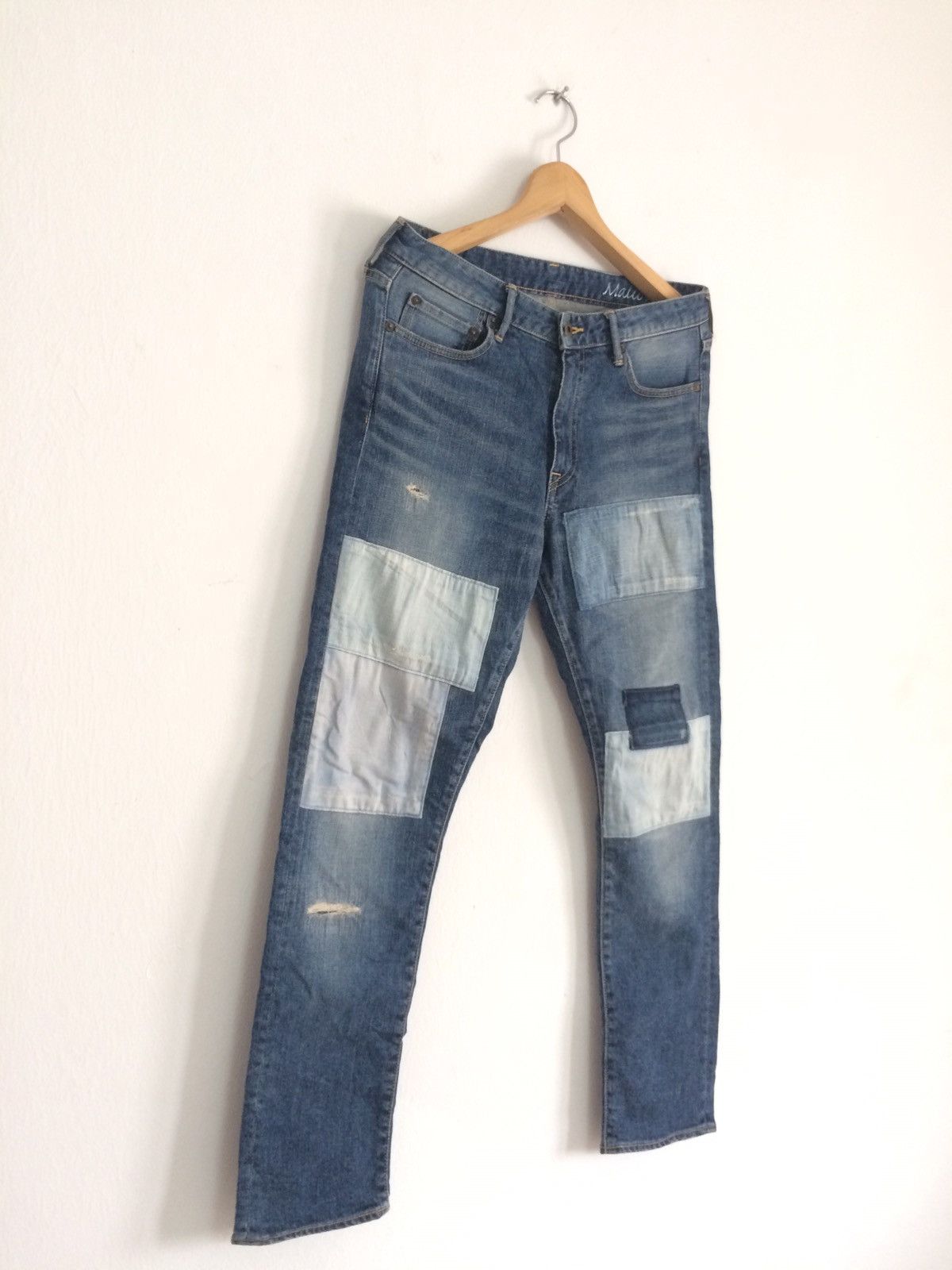 Japan Blue × Japanese Brand 🔥🔥Japan Blue Jeans Patchwork Distressed Jeans Denim Size US 31 - 2 Thumbnail