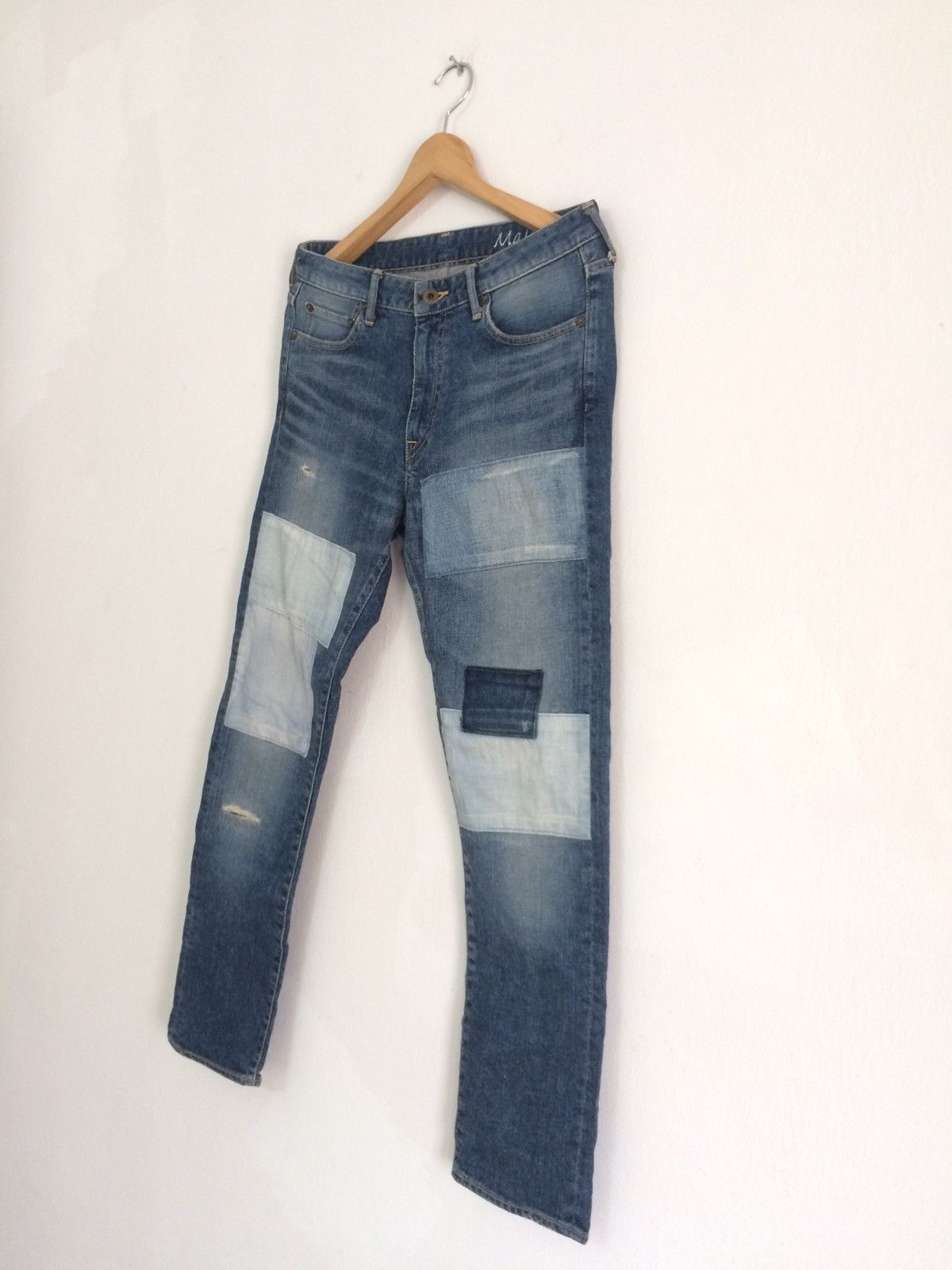 Japan Blue × Japanese Brand 🔥🔥Japan Blue Jeans Patchwork Distressed Jeans Denim Size US 31 - 3 Thumbnail