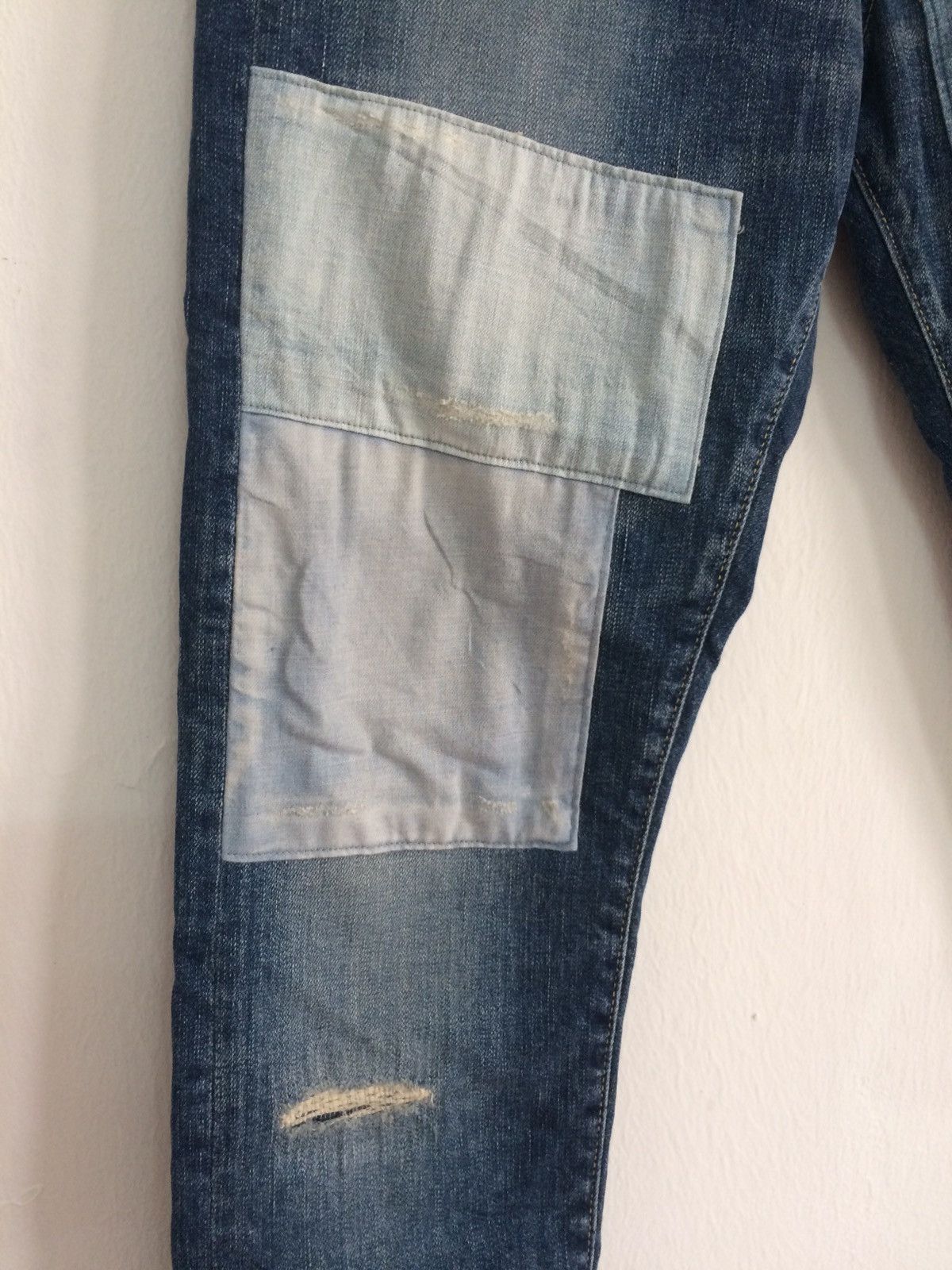 Japan Blue × Japanese Brand 🔥🔥Japan Blue Jeans Patchwork Distressed Jeans Denim Size US 31 - 10 Thumbnail