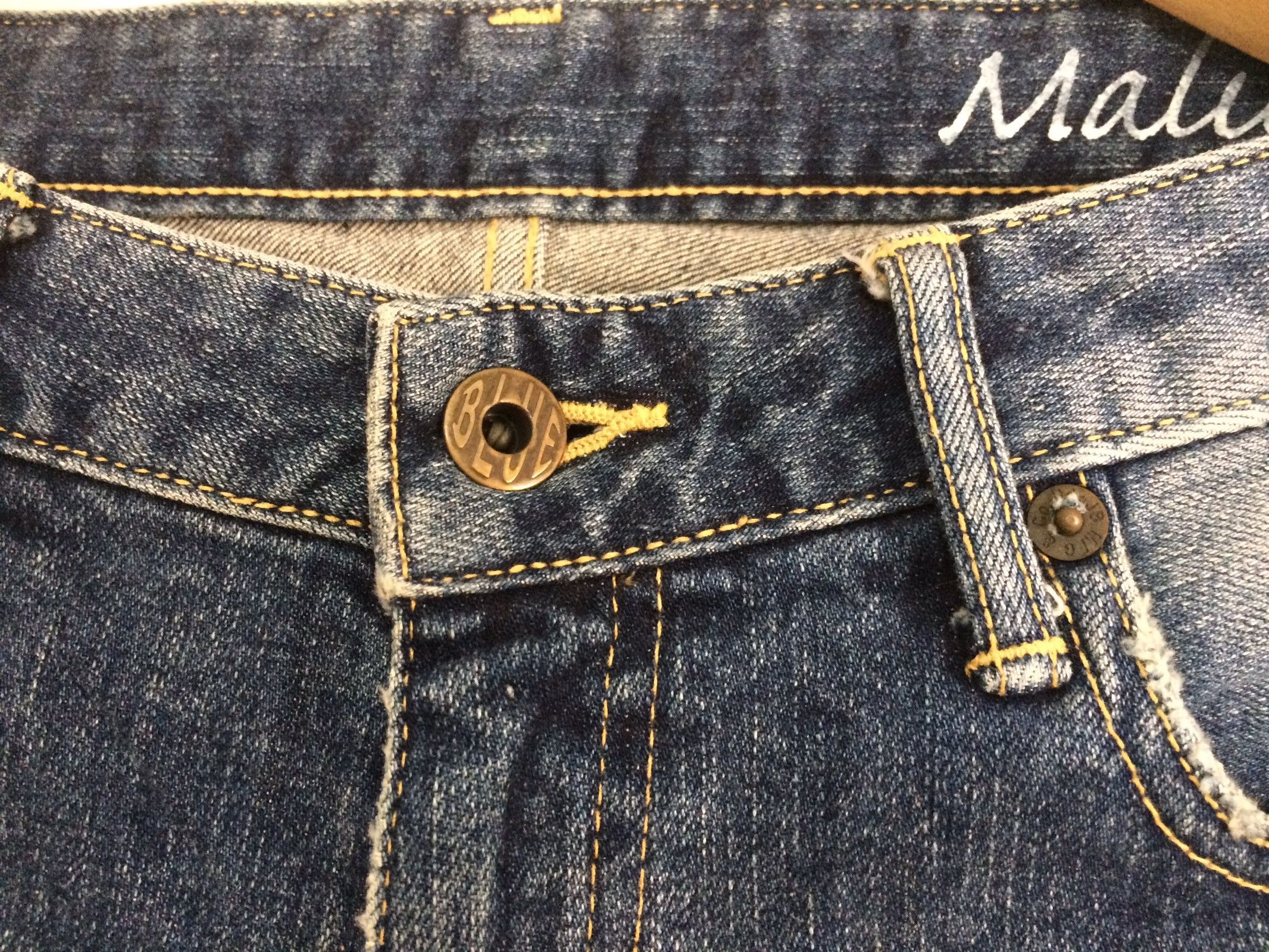 Japan Blue × Japanese Brand 🔥🔥Japan Blue Jeans Patchwork Distressed Jeans Denim Size US 31 - 13 Thumbnail
