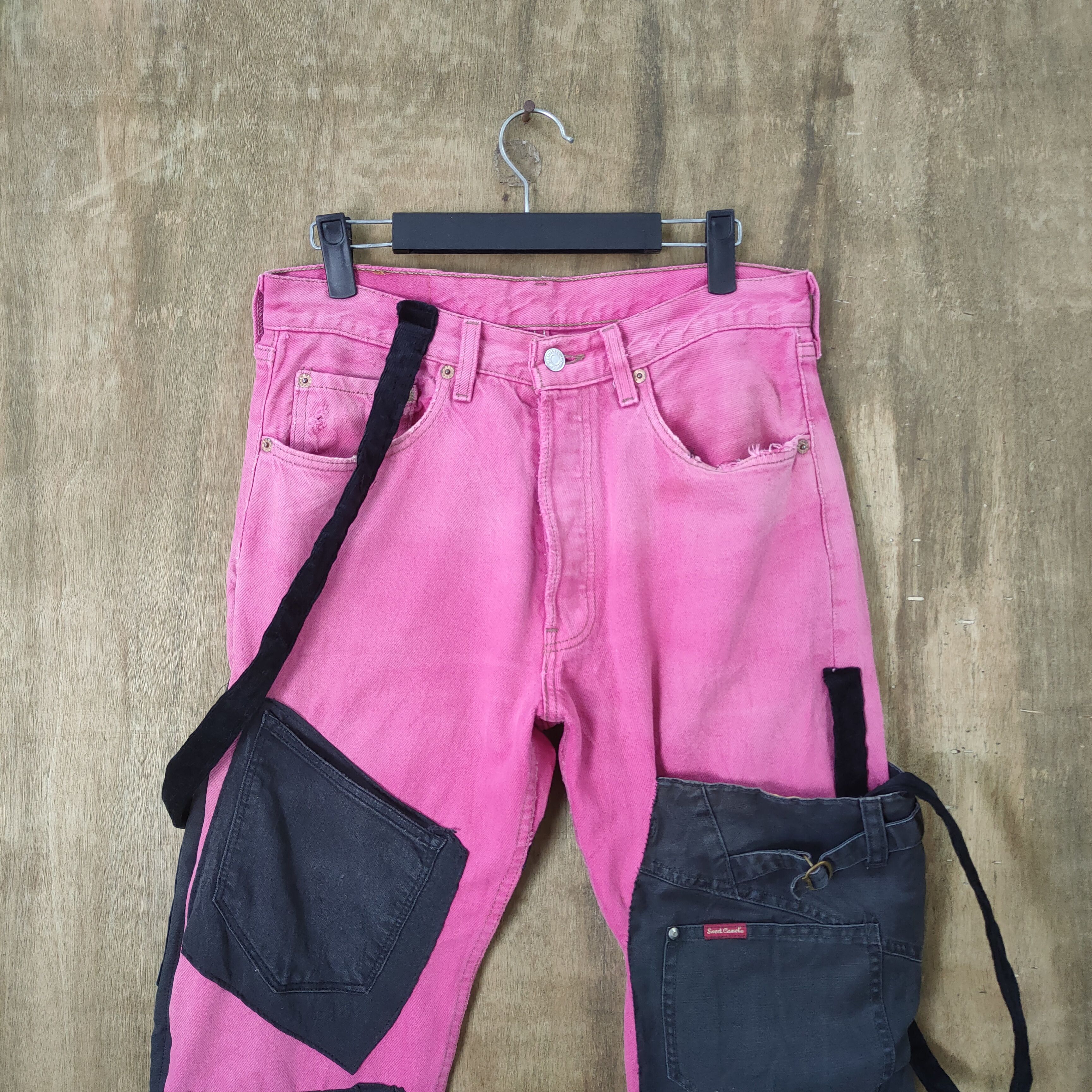 Levi's Vintage Clothing VINTAGE LEVI'S 501 USA FADED PINK CUSTOM JEAN DENIM PANTS Size US 31 - 2 Thumbnail