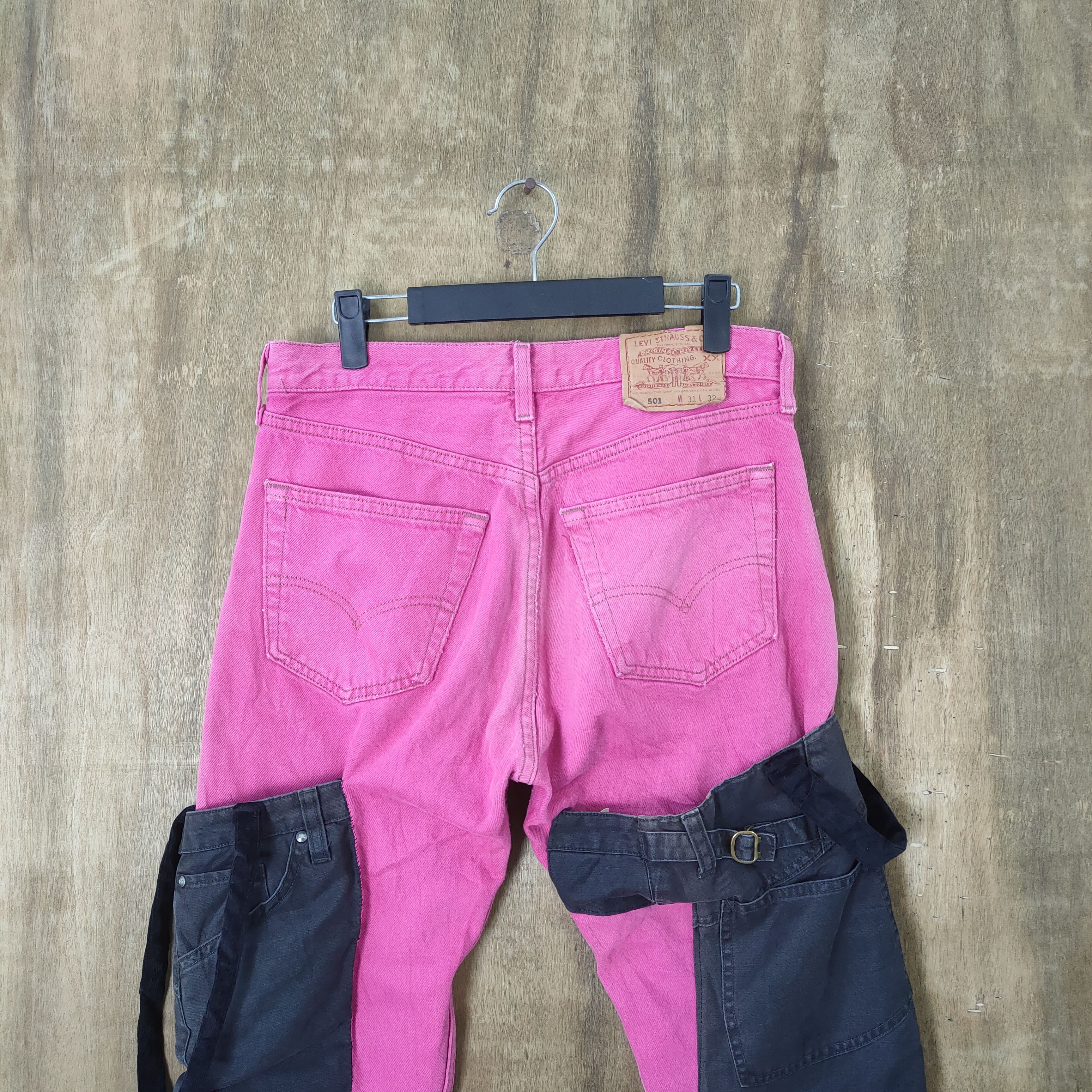 Levi's Vintage Clothing VINTAGE LEVI'S 501 USA FADED PINK CUSTOM JEAN DENIM PANTS Size US 31 - 6 Thumbnail