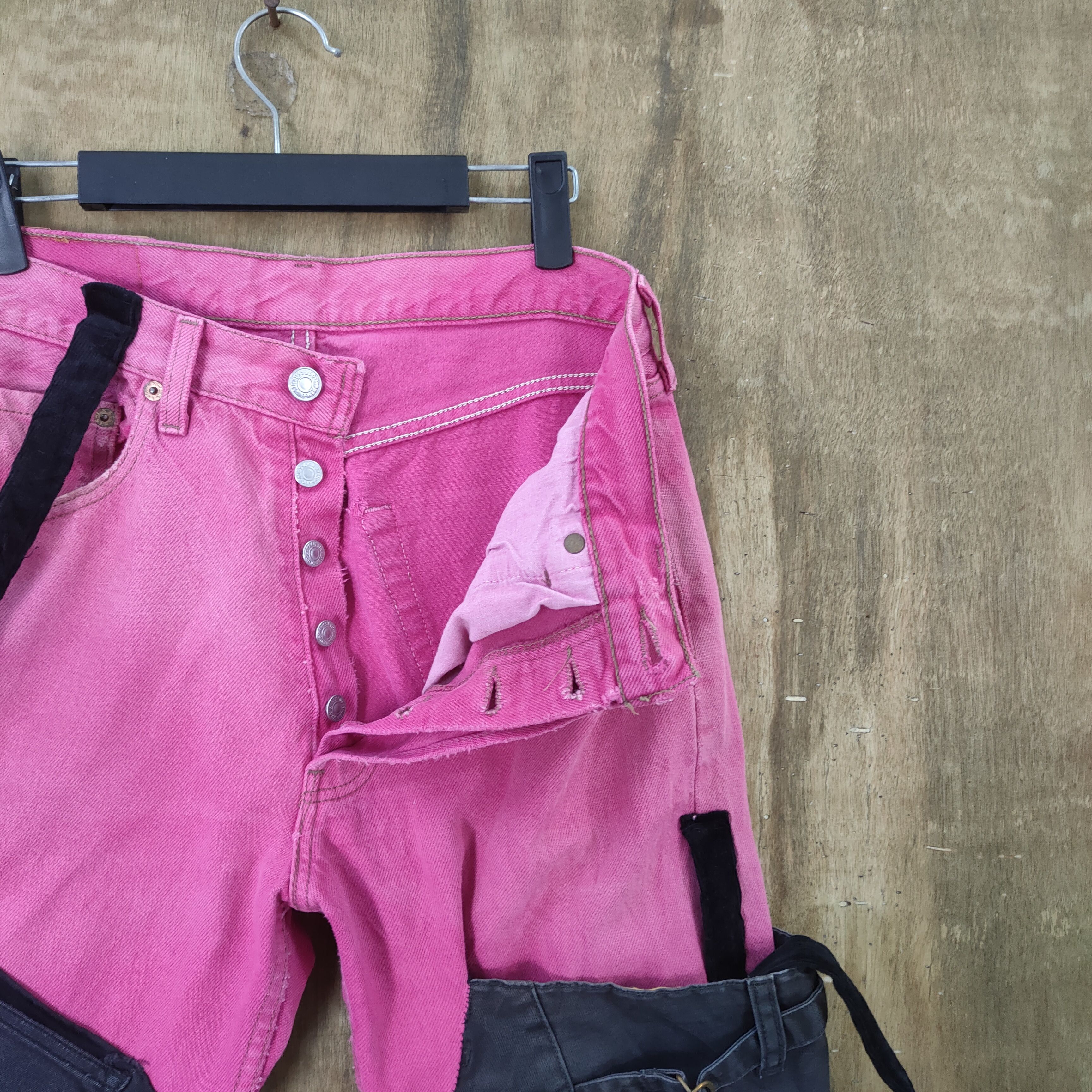 Levi's Vintage Clothing VINTAGE LEVI'S 501 USA FADED PINK CUSTOM JEAN DENIM PANTS Size US 31 - 4 Thumbnail