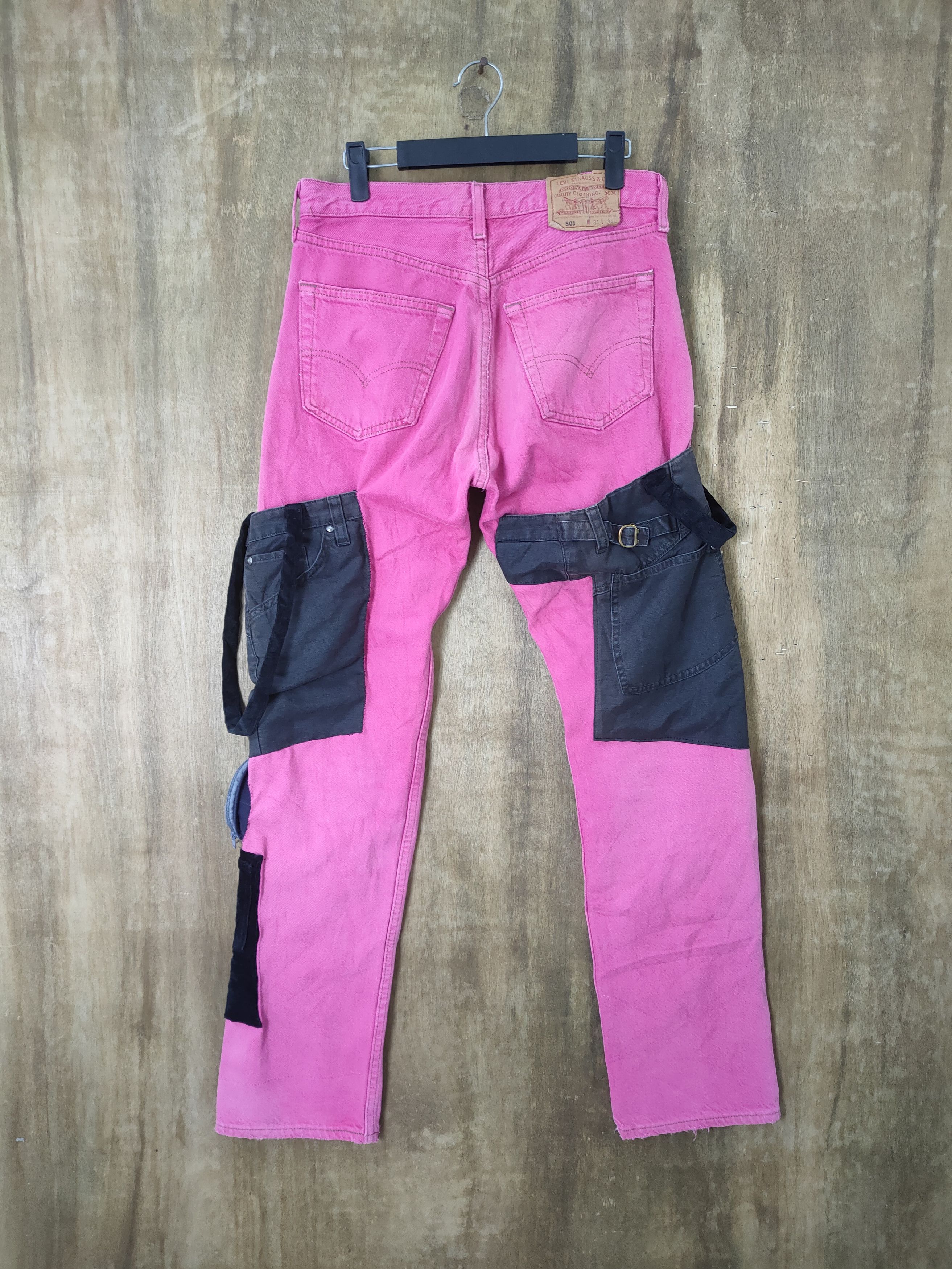 Levi's Vintage Clothing VINTAGE LEVI'S 501 USA FADED PINK CUSTOM JEAN DENIM PANTS Size US 31 - 5 Thumbnail