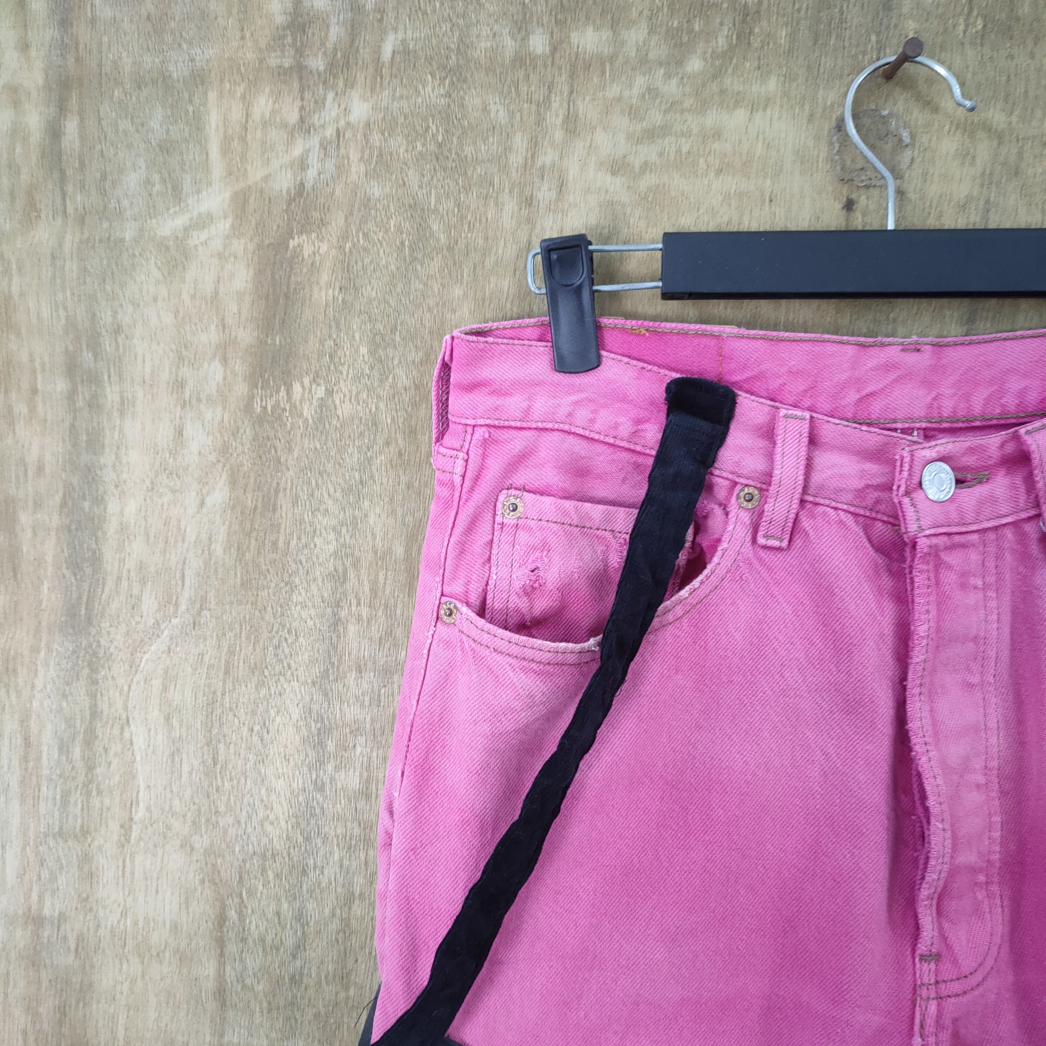 Levi's Vintage Clothing VINTAGE LEVI'S 501 USA FADED PINK CUSTOM JEAN DENIM PANTS Size US 31 - 11 Thumbnail