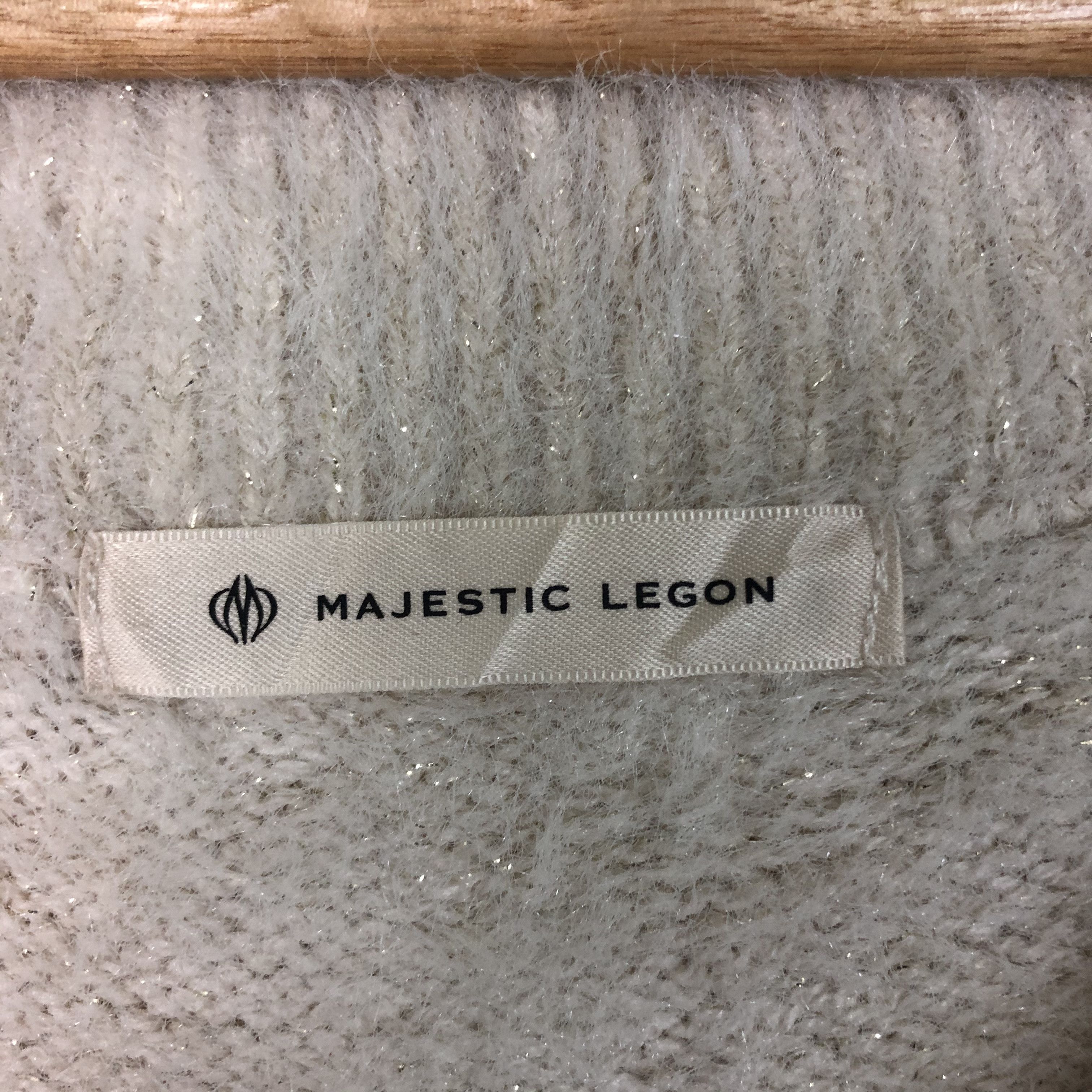 Homespun Knitwear × Japanese Brand DLL Majestic Legon White Mohair shaggy fur Knitwear #c049 Size M / US 6-8 / IT 42-44 - 7 Thumbnail