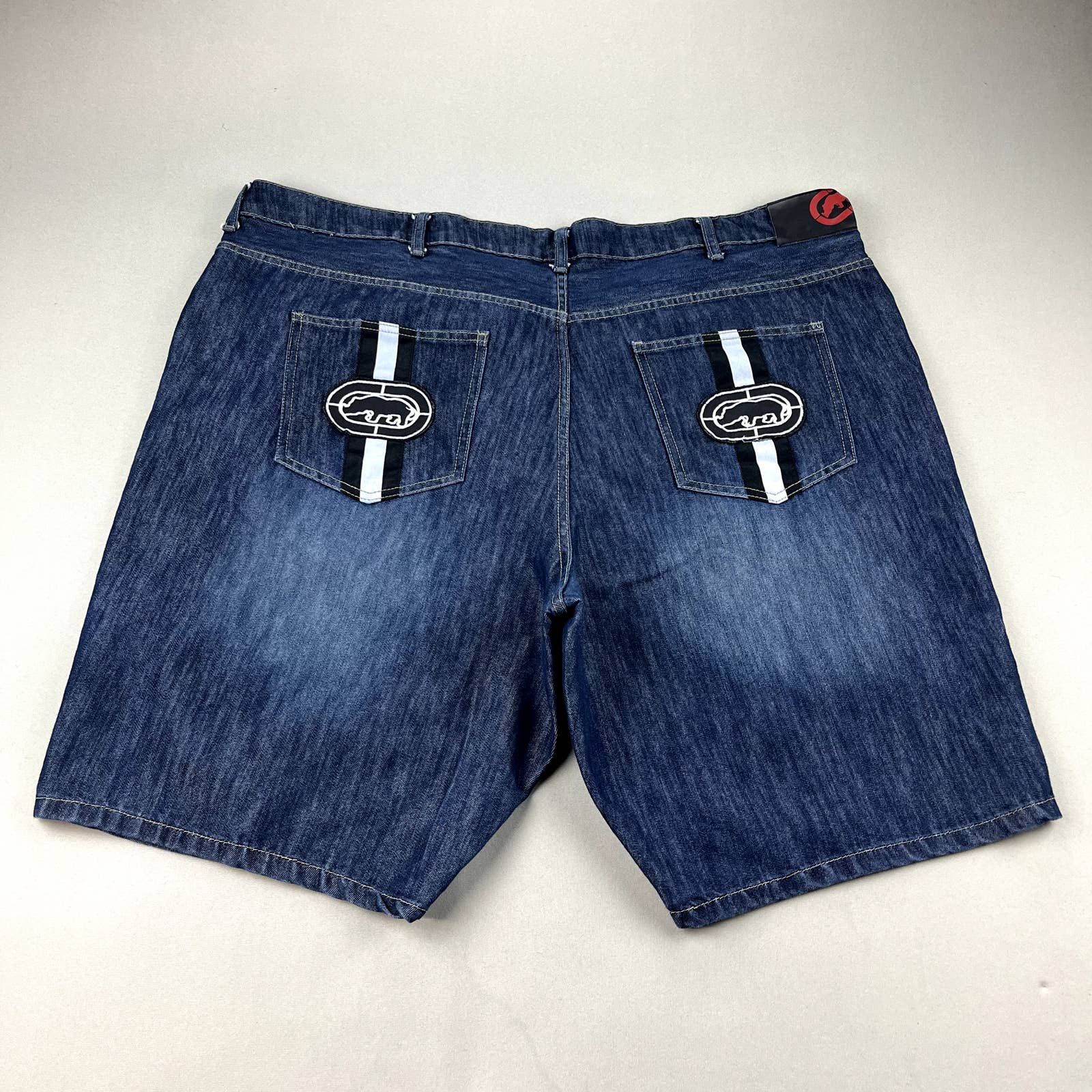 Vintage Vintage Ecko Unltd Jean Shorts Mens 48 Blue Denim Baggy Fit ...