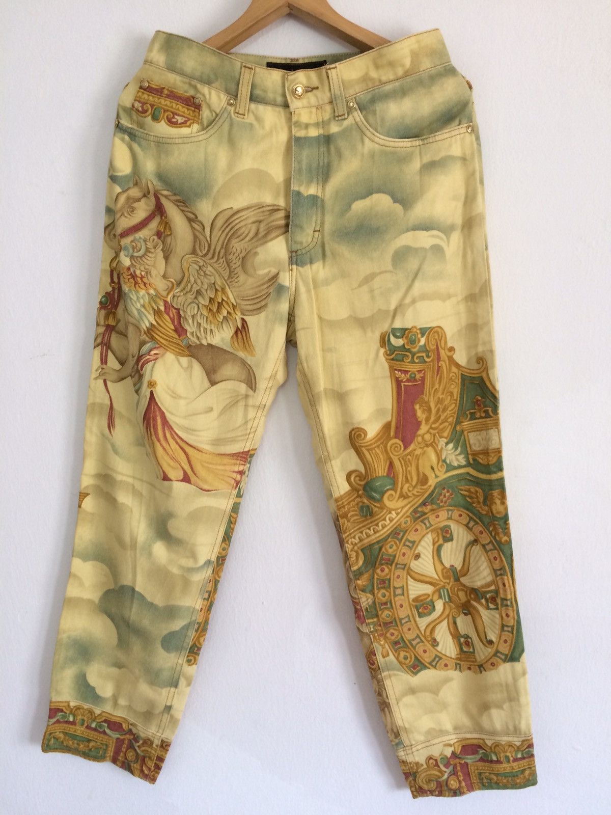 Roberto Cavalli × Vintage 🔥🔥Vintage Roberto Cavalli Full Print Pants Size US 29 - 4 Thumbnail