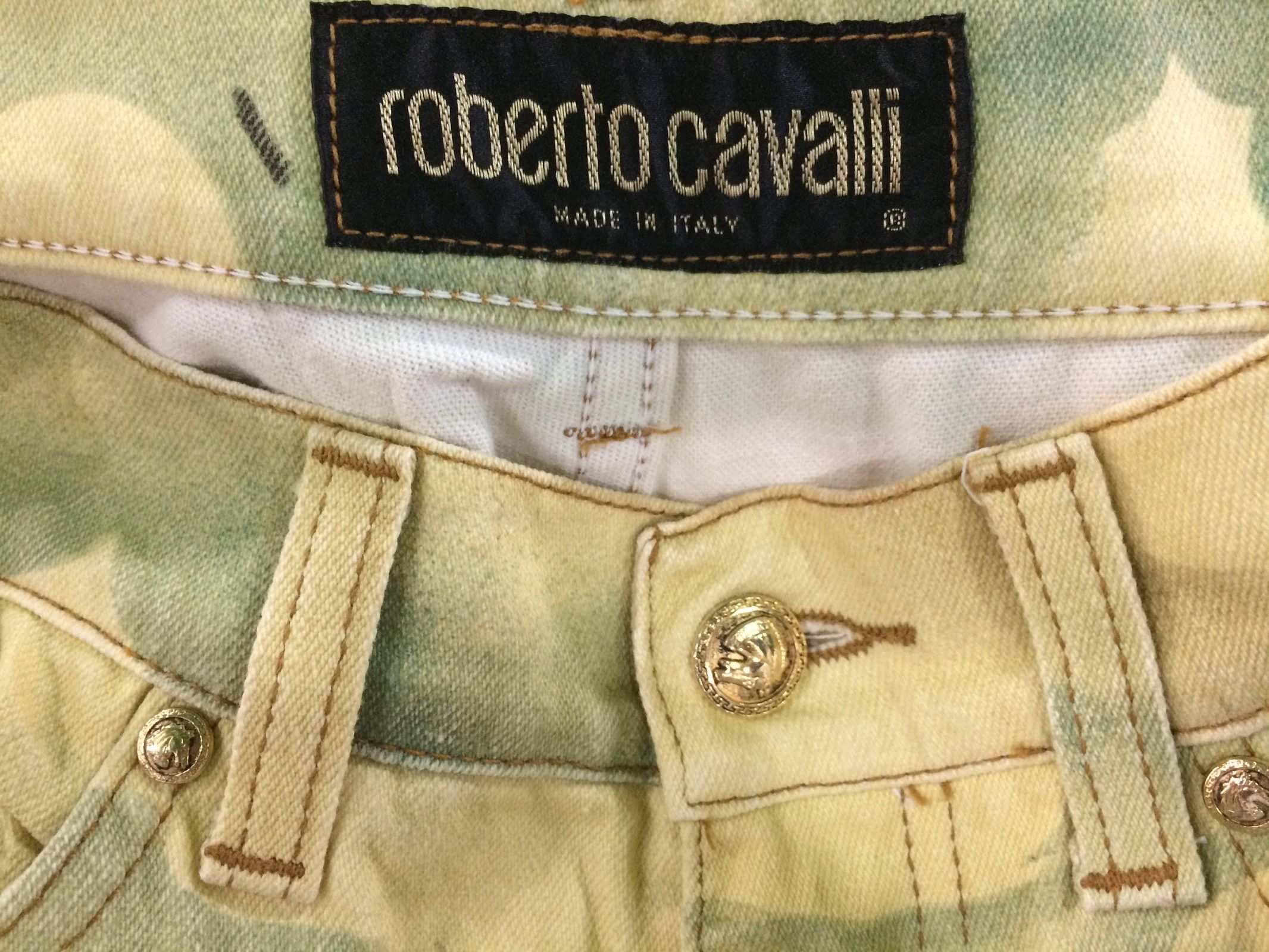 Roberto Cavalli × Vintage 🔥🔥Vintage Roberto Cavalli Full Print Pants Size US 29 - 10 Thumbnail