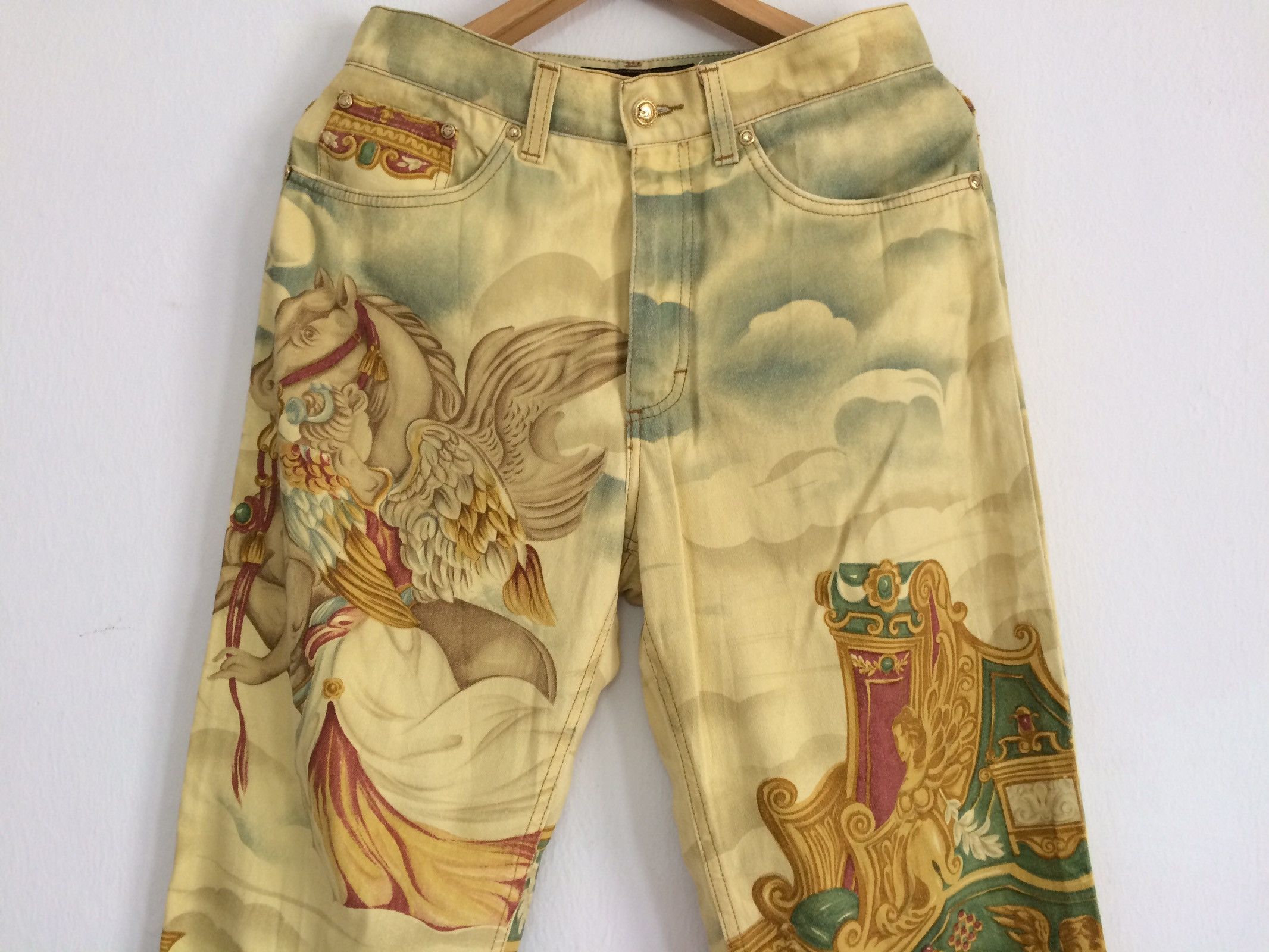 Roberto Cavalli × Vintage 🔥🔥Vintage Roberto Cavalli Full Print Pants Size US 29 - 5 Thumbnail