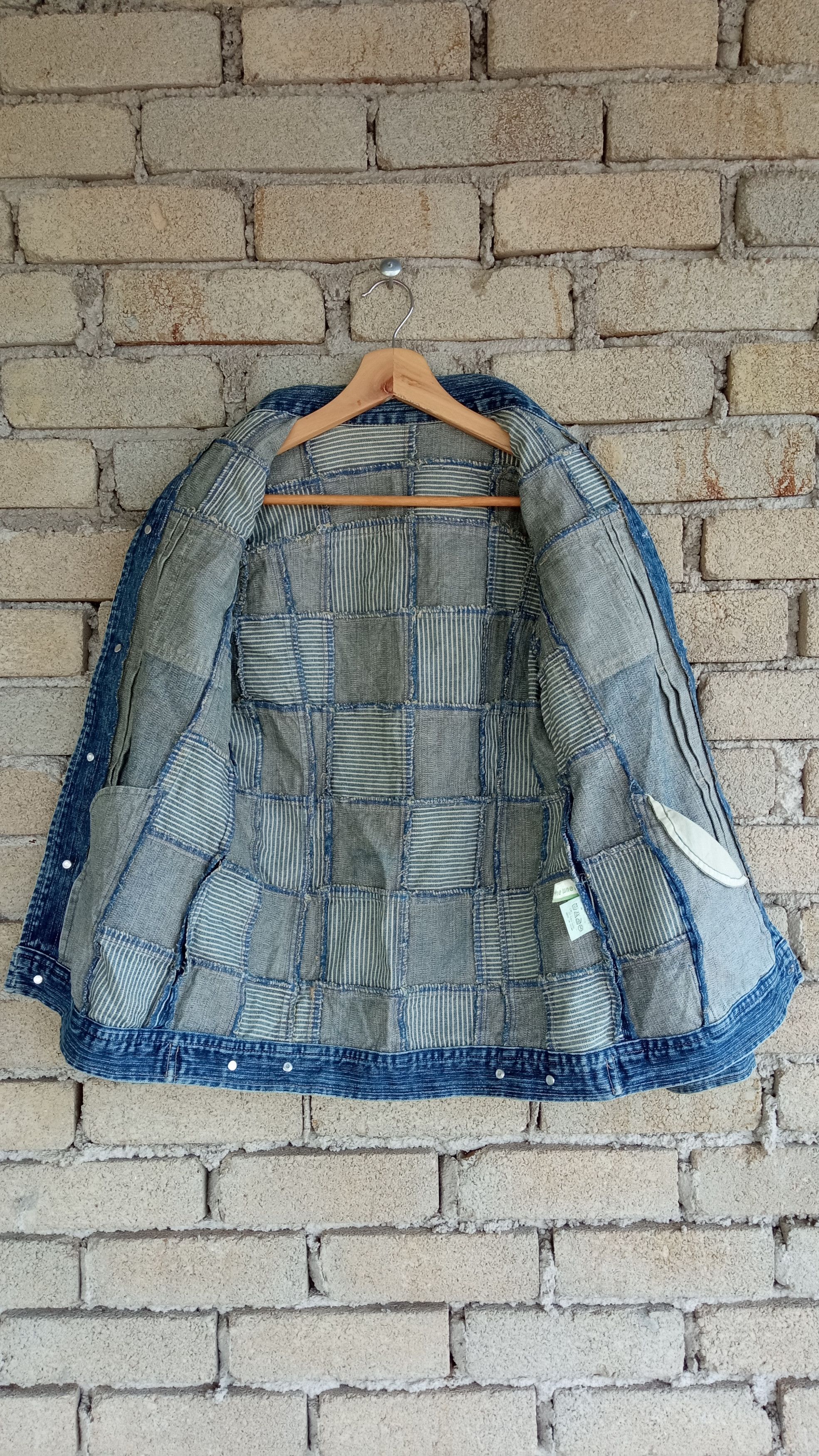 Indigo × Japanese Brand × Vintage 🔥🔥Call The Tune Indigo Patchwork Denim Trucker Jacket Size US S / EU 44-46 / 1 - 11 Thumbnail