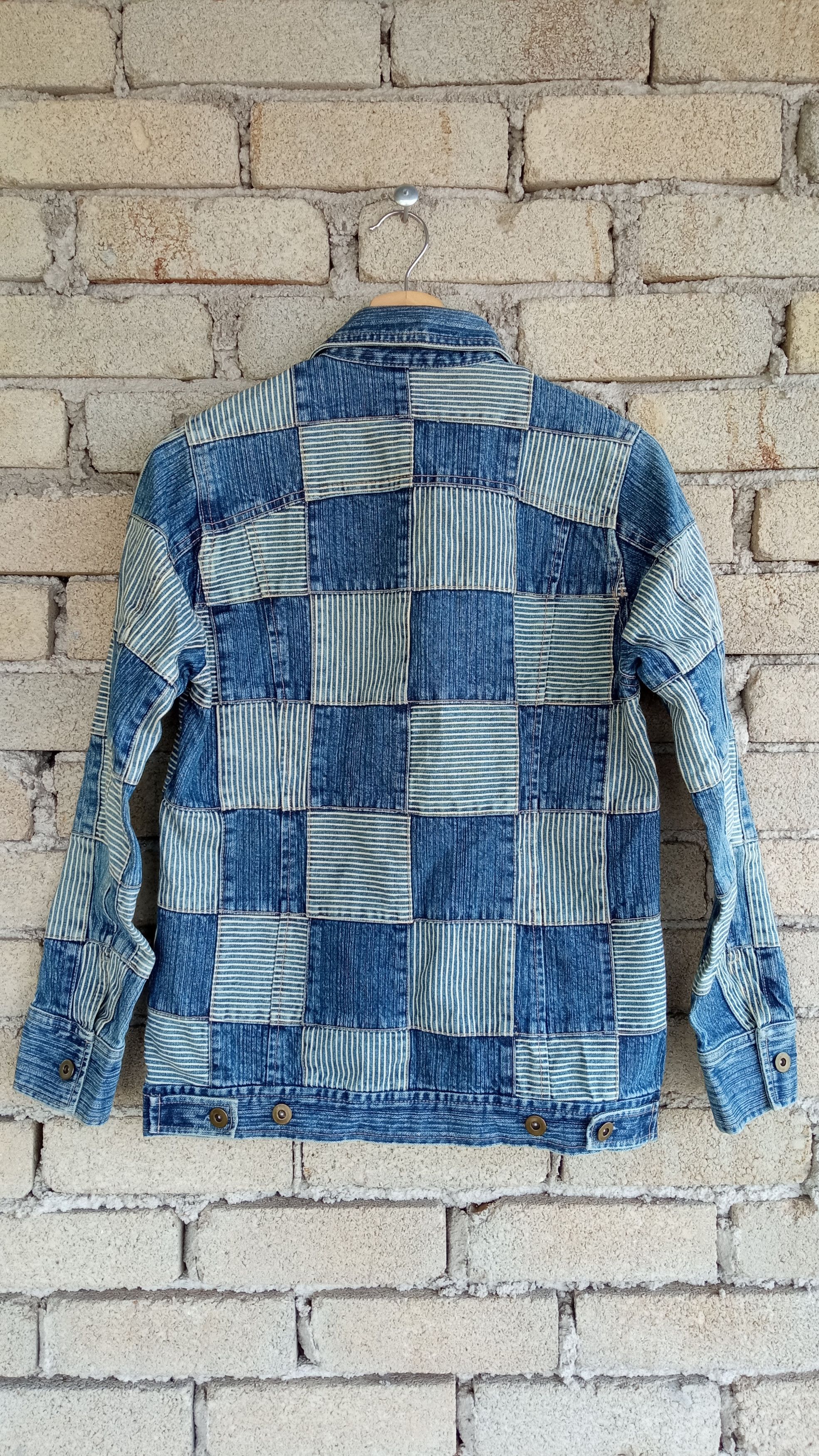 Indigo × Japanese Brand × Vintage 🔥🔥Call The Tune Indigo Patchwork Denim Trucker Jacket Size US S / EU 44-46 / 1 - 13 Thumbnail