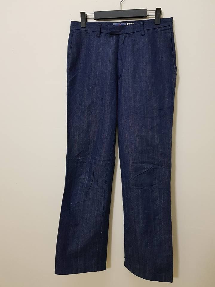 Blue Blue Japan × Indigo × Japanese Brand Pure Indigo, Blue Blue Japan Sashiko Pants Size US 32 / EU 48 - 22 Thumbnail