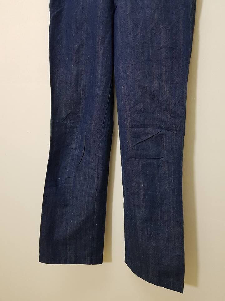 Blue Blue Japan × Indigo × Japanese Brand Pure Indigo, Blue Blue Japan Sashiko Pants Size US 32 / EU 48 - 18 Thumbnail