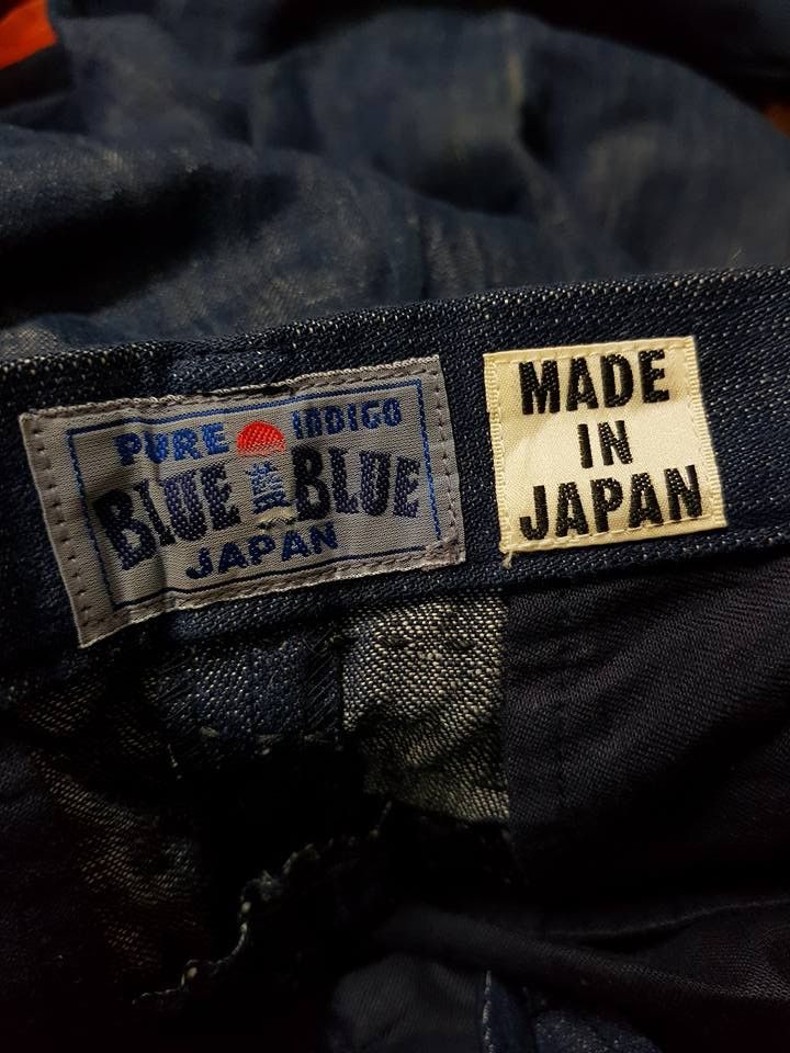 Blue Blue Japan × Indigo × Japanese Brand Pure Indigo, Blue Blue Japan Sashiko Pants Size US 32 / EU 48 - 1 Thumbnail