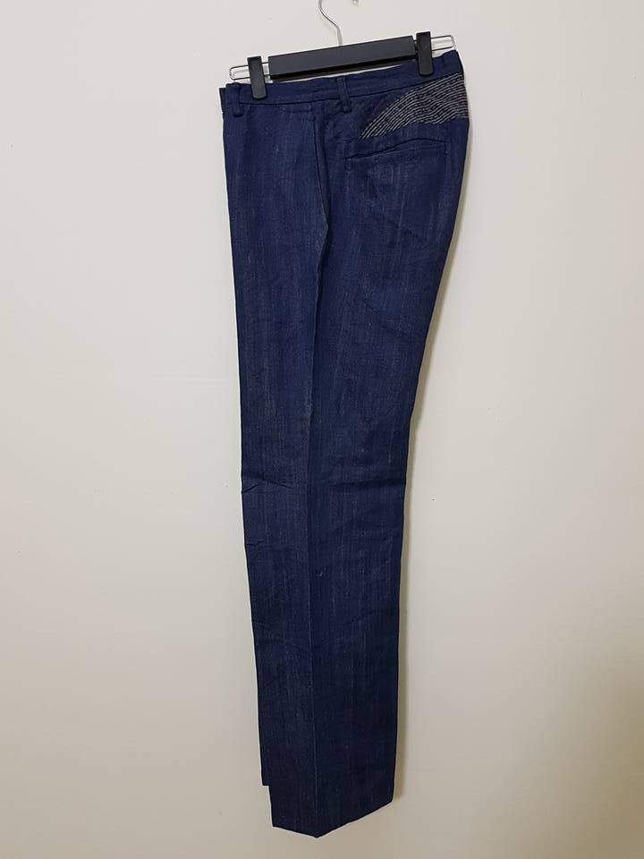 Blue Blue Japan × Indigo × Japanese Brand Pure Indigo, Blue Blue Japan Sashiko Pants Size US 32 / EU 48 - 7 Thumbnail
