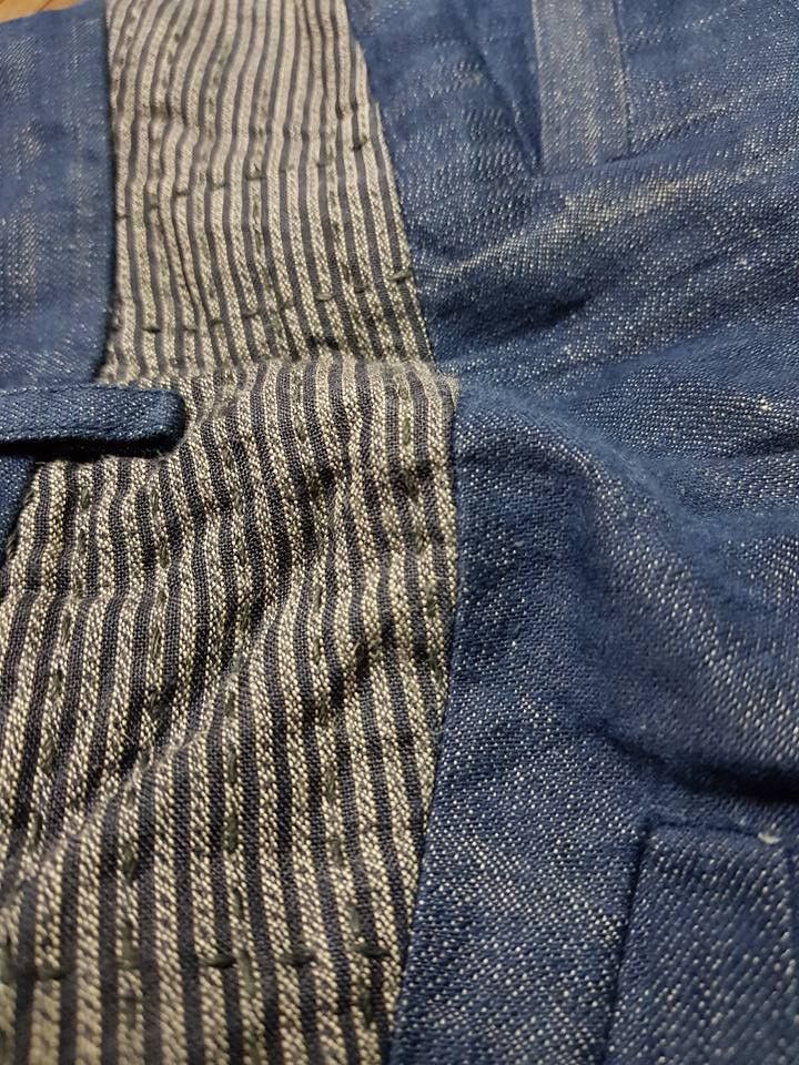Blue Blue Japan × Indigo × Japanese Brand Pure Indigo, Blue Blue Japan Sashiko Pants Size US 32 / EU 48 - 11 Thumbnail