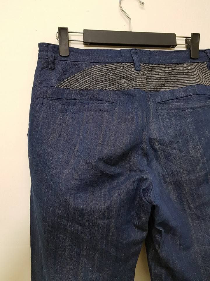 Blue Blue Japan × Indigo × Japanese Brand Pure Indigo, Blue Blue Japan Sashiko Pants Size US 32 / EU 48 - 17 Thumbnail