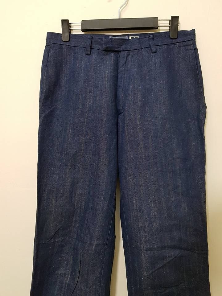 Blue Blue Japan × Indigo × Japanese Brand Pure Indigo, Blue Blue Japan Sashiko Pants Size US 32 / EU 48 - 23 Thumbnail