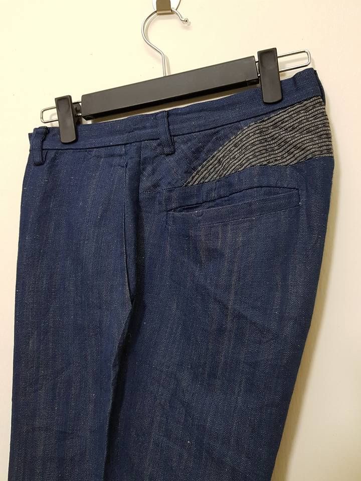 Blue Blue Japan × Indigo × Japanese Brand Pure Indigo, Blue Blue Japan Sashiko Pants Size US 32 / EU 48 - 4 Thumbnail